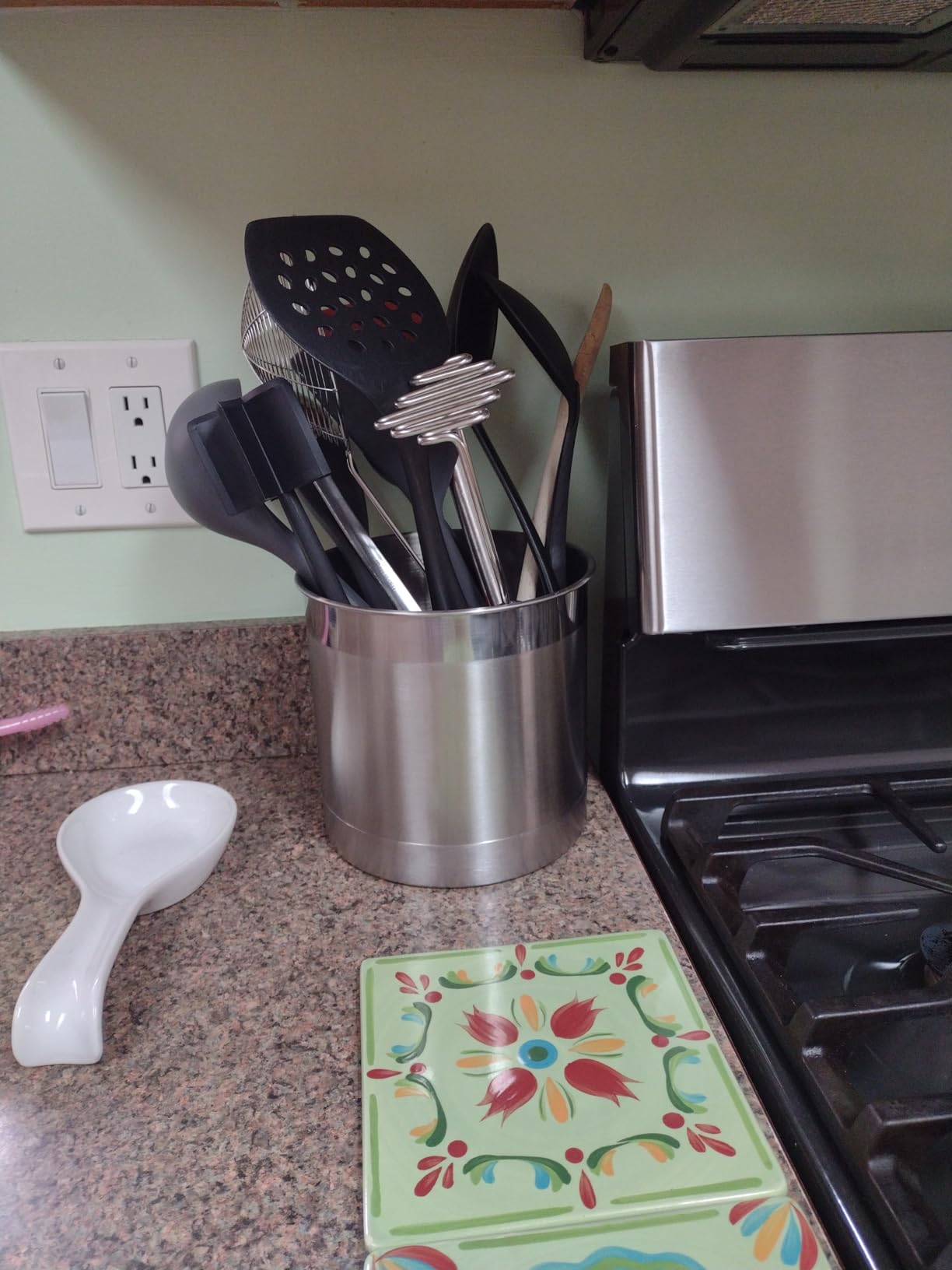 Oggi Stainless Steel Jumbo Utensil Holders - 7\