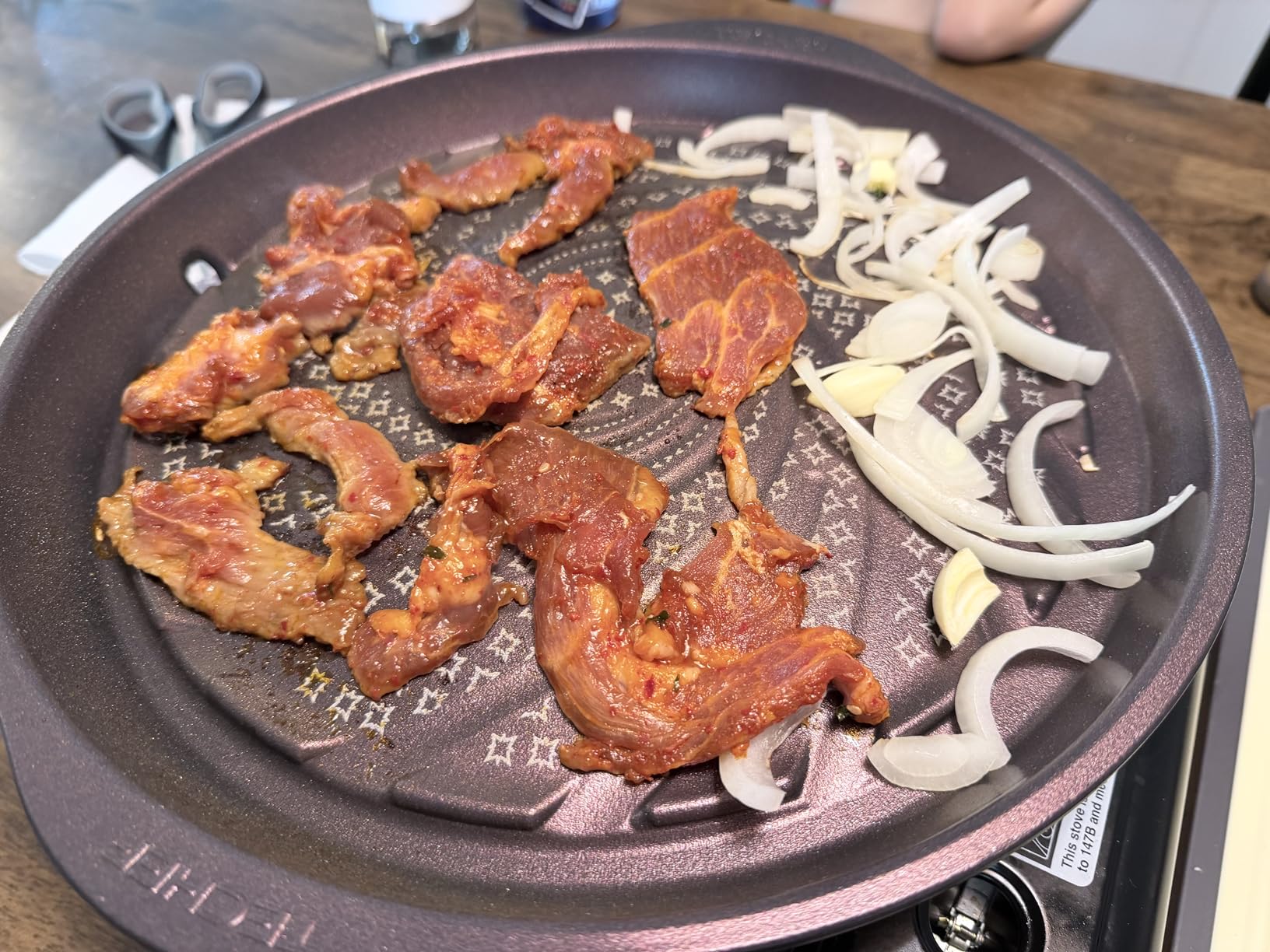 TECHEF - Korean BBQ Nonstick Grill Pan, KBBQ Grill Pan, PFOA-Free, Dishwasher Oven Safe, Made in Korea customer photo 2