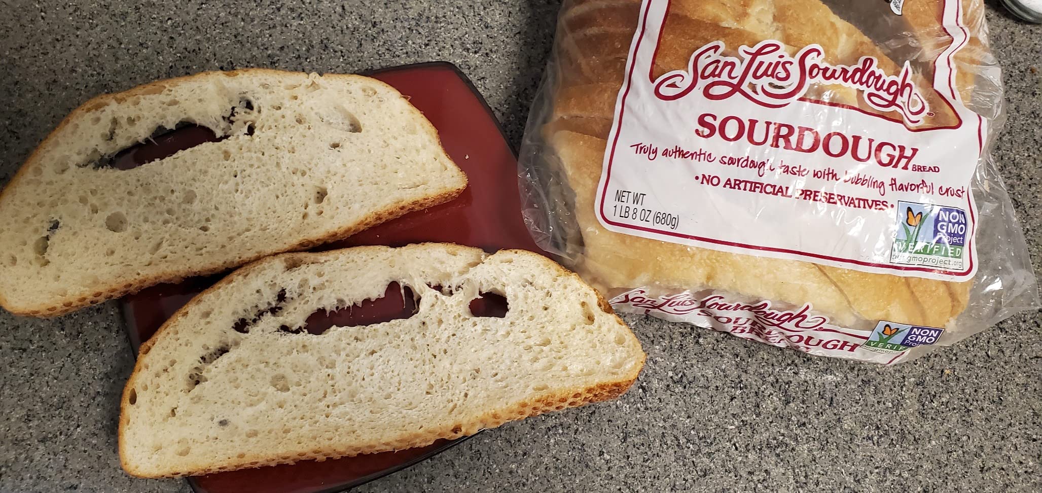 San Luis Sourdough Plain Sourdough Bread, 24 oz Bag customer photo 2