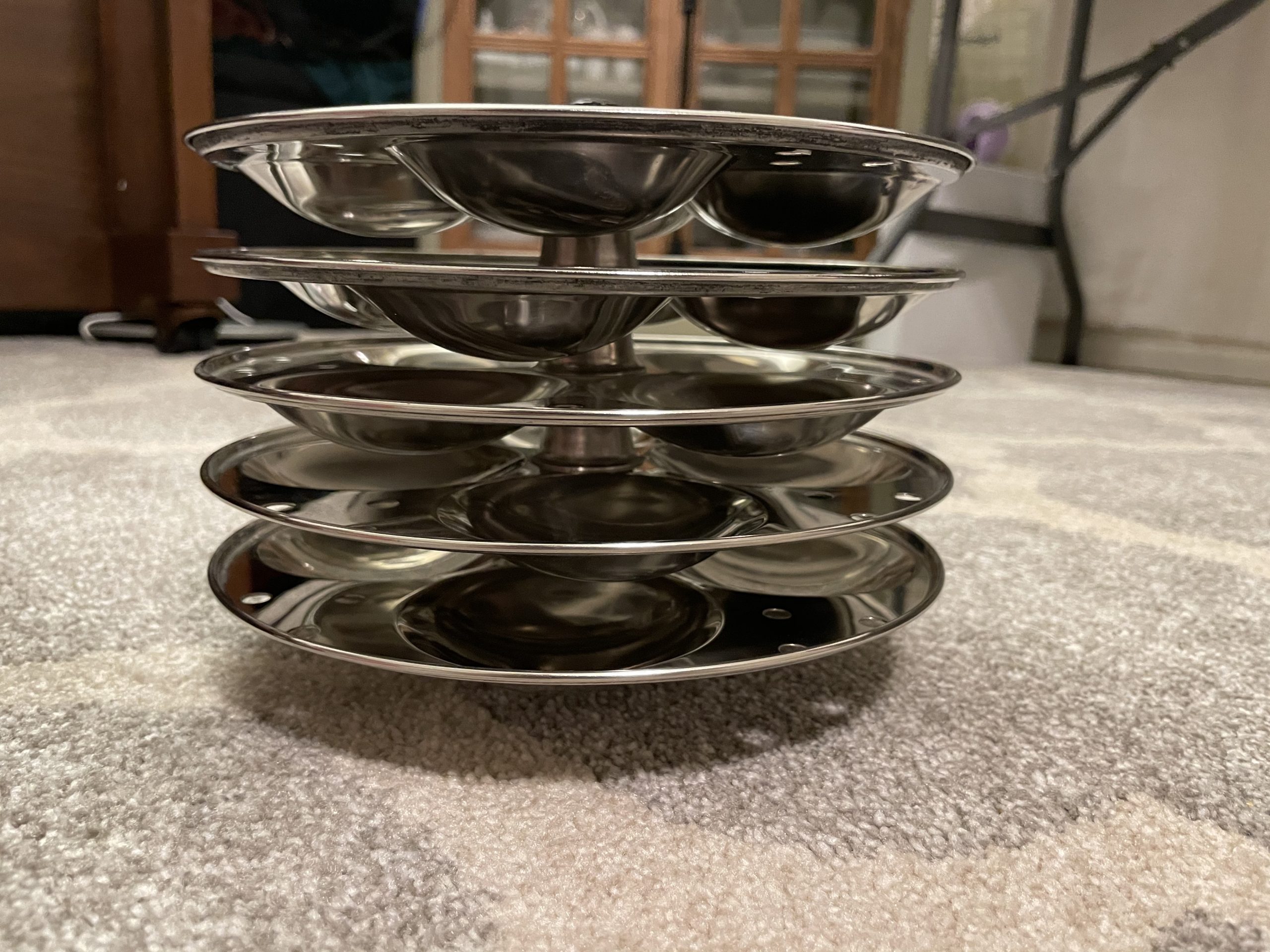 Tabakh Stainless Steel 5-Rack Idli Stand, Medium, Silver customer photo 2