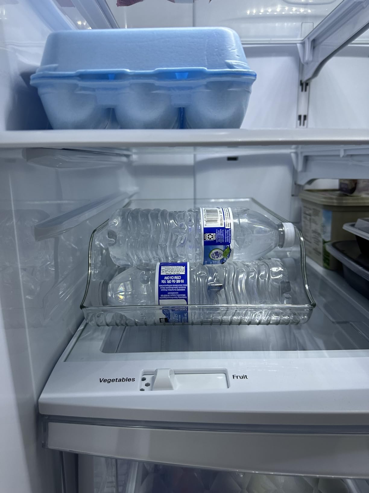 iDesign Plastic Water Bottle Organizer for Fridge, Bottle Holder for Kitchen and Pantry, Clear, 2-Pack customer photo 1