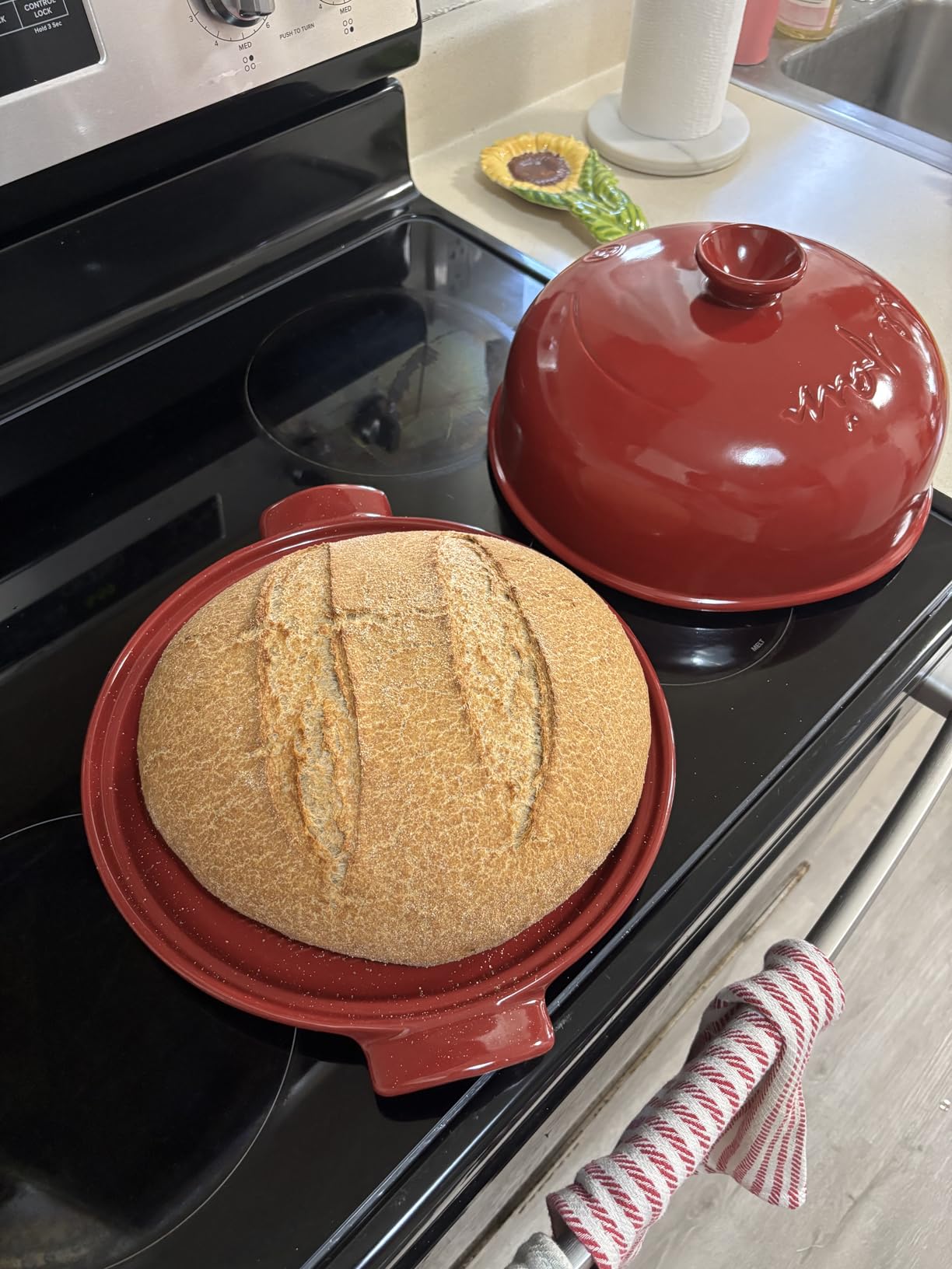 Emile Henry Bread Cloche | Burgundy - Premium French Ceramic Bread Baker for Artisan Sourdough customer photo 2