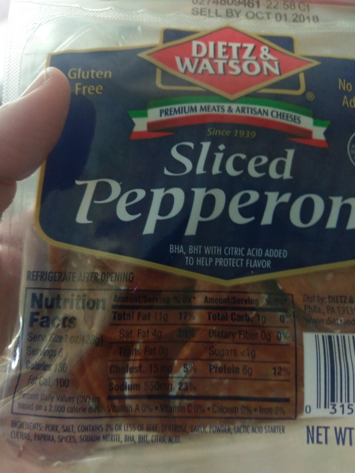 Dietz & Watson Sliced Pepperoni, 6 oz customer photo 2