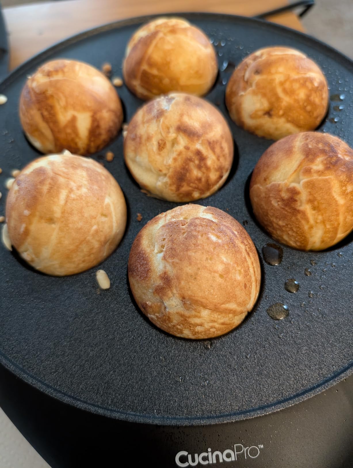 Ebelskiver Maker- Electric Non-stick Baker for Making Takoyaki, Ebelskiver or Octopus Balls, Aebleskivers, Donut Holes & Cake Pops, Unique Danish Mini Pancakes or Dessert Treat- Baking Gift for Her customer photo 2