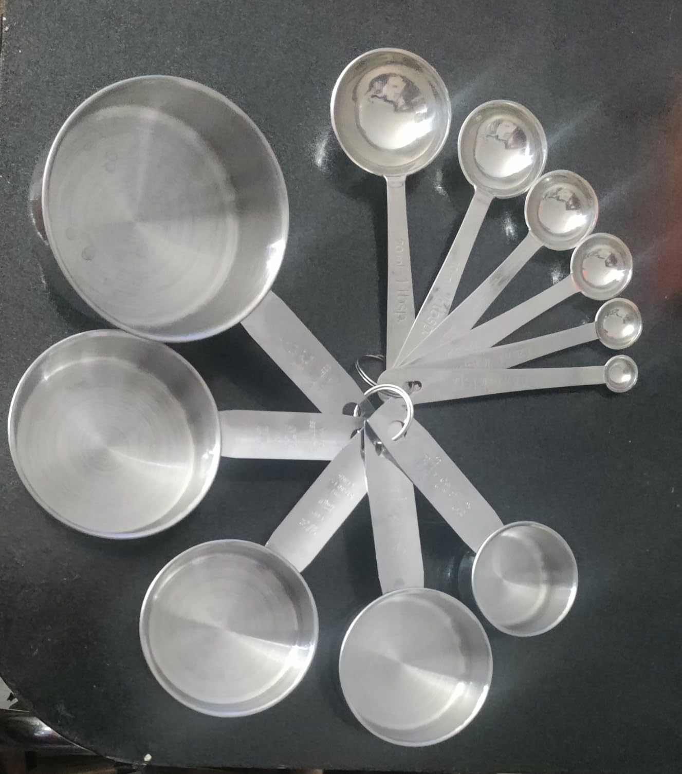 Accmor 11 Piece Stainless Steel Measuring Spoons Cups Set, Premium Stackable Tablespoons Measuring Set for Gift Dry Liquid Ingredients Cooking Baking customer photo 2