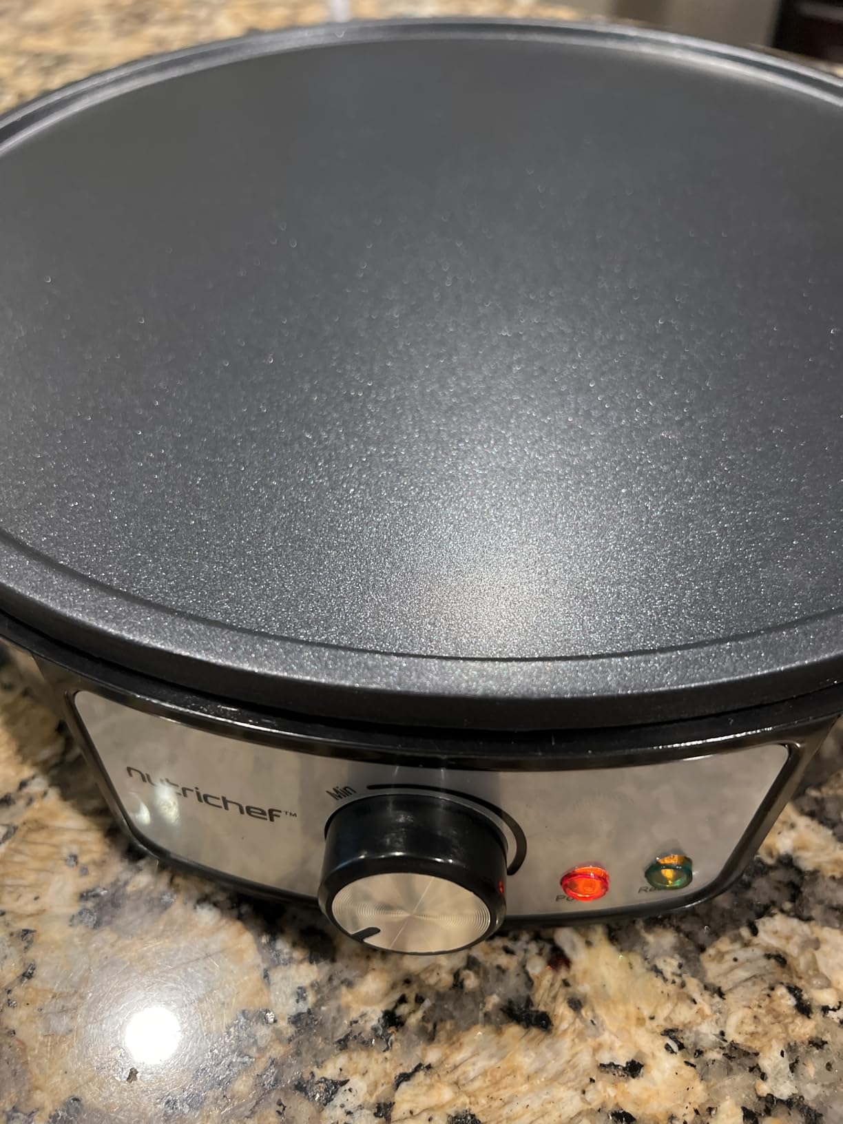 Nutrichef Electric Crepe Maker & Griddle Cooktop - Nonstick 12 Inch Aluminum Hot Plate with LED Indicator Lights & Adjustable Temperature Control customer photo 2