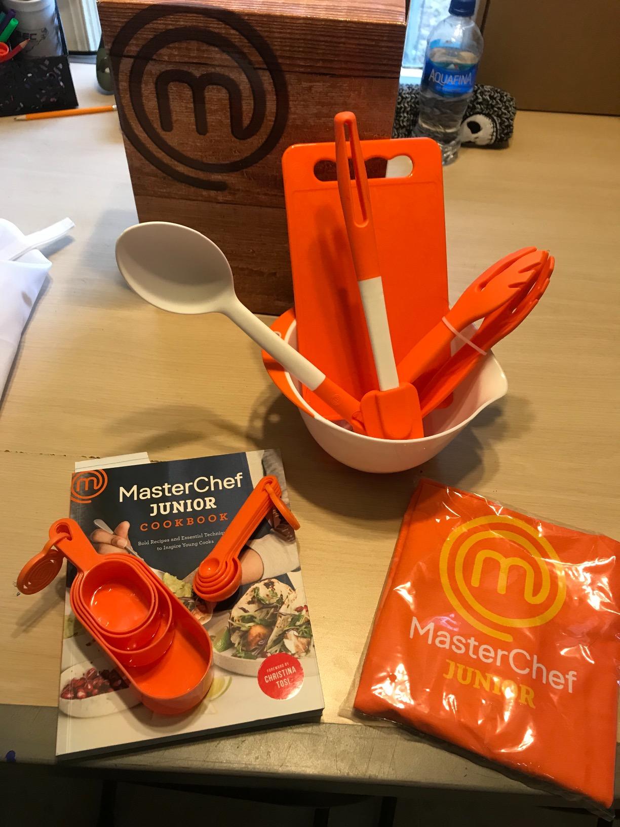 Cooking Essentials Set - 9 Pc. Kit Includes Recipes, Apron, Cutting Board, Mixing Bowl, Measure Cups, Spoons customer photo 2