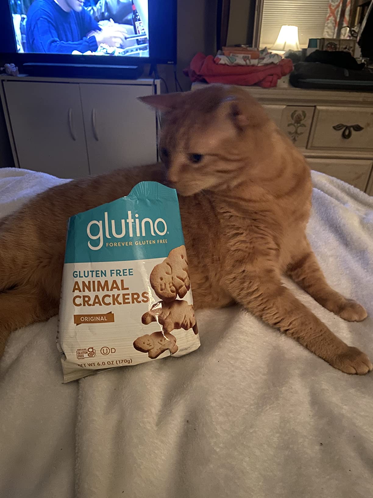 Glutino Gluten Free Animal Crackers, Crunchy and Sweet, Original Flavor, 6 oz customer photo 1