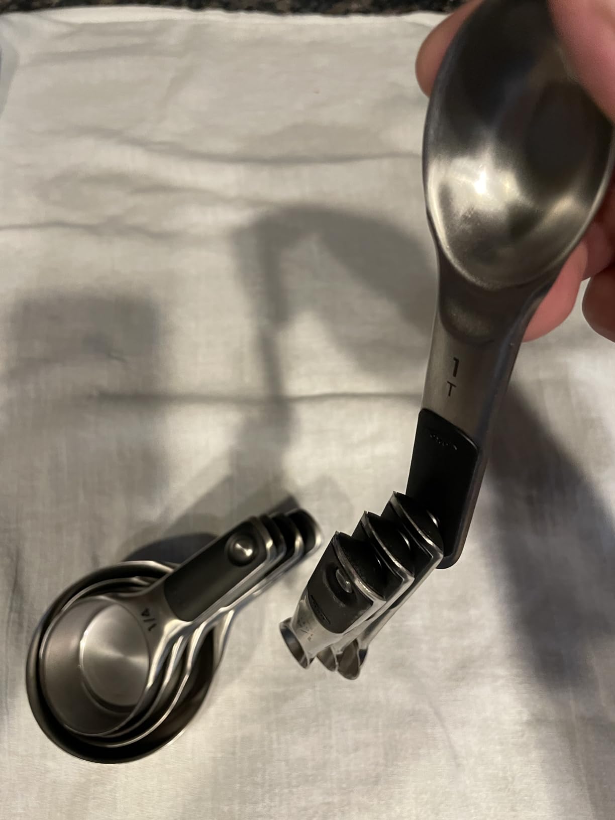 OXO Good Grips Stainless Steel Measuring Cups and Spoons 8-Piece Set, 4 Cups and 4 Spoons customer photo 2