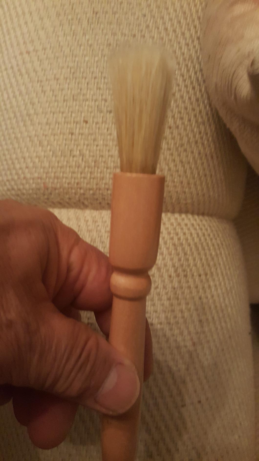 Coffee Grinder Cleaning Brush, Wood Handle & Natural Bristles Wood Dusting Espresso Brush Accessories for Bean Grain Coffee Tool Barista Home Kitchen customer photo 2