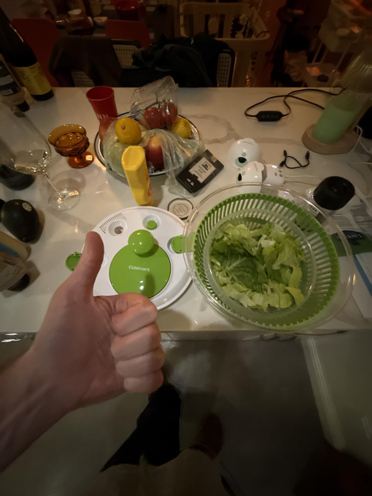 Cuisinart Salad Spinner- Wash, Spin & Dry Salad Greens, Fruits & Vegetables, 3qt, CTG-00-SSAS customer photo 1