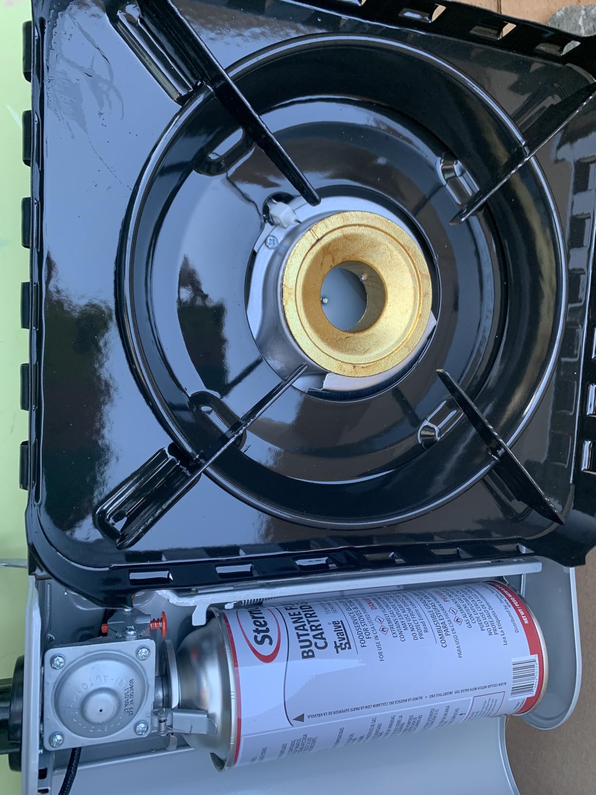 Chef Master 15,000 BTU Butane Portable Camp Stove | Double Wind-Guard Portable Stove Burner w/Piezo Click Ignition for Emergencies, Tailgating, Hiking, Backpacking & Camping Essentials - 90019 customer photo 1