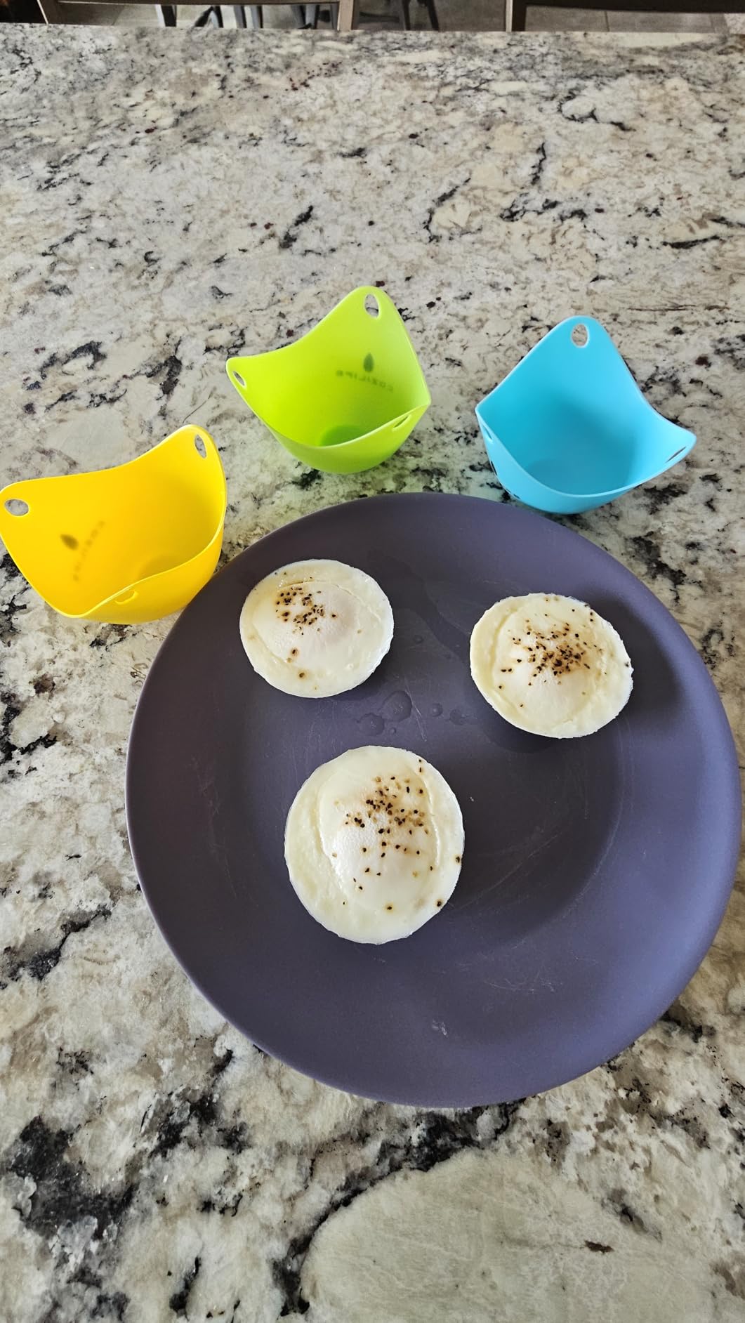 Egg Poacher - COZILIFE Silicone Egg Poaching Cups with Ring Standers, For Microwave or Stovetop Egg Cooking, Kraft Box Packing, BPA Free, Pack of 4 customer photo 1