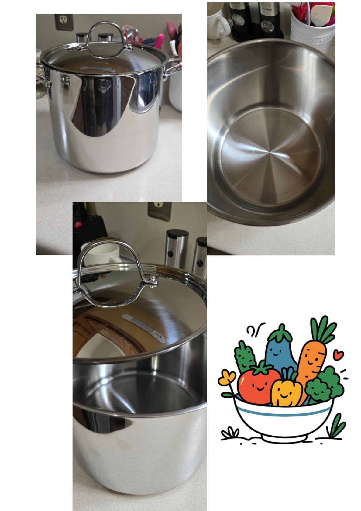 Cooks Standard 18/10 Stainless Steel Stockpot 12-Quart, Classic Deep Cooking Pot Canning Cookware with Stainless Steel Lid, Silver customer photo 1