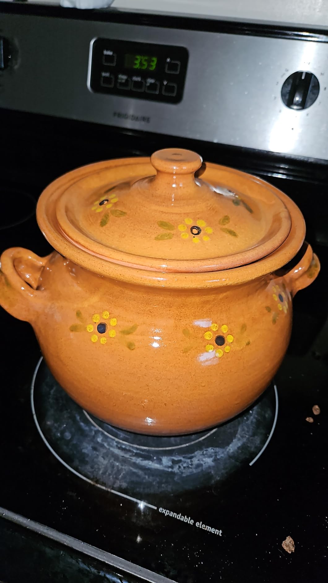 Ancient Cookware, Traditional Mexican Clay Bean Olla Pot, Terracotta, 3 Quarts customer photo 2
