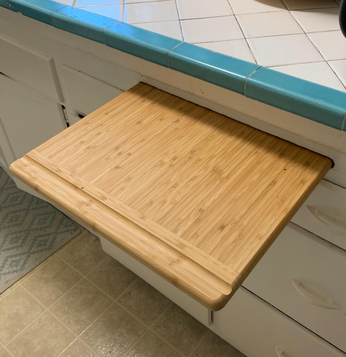 Pureboo Premium Bamboo Pull-out Cutting Board - 8 Different Sizes to Fit Most Standard Slots 15.75