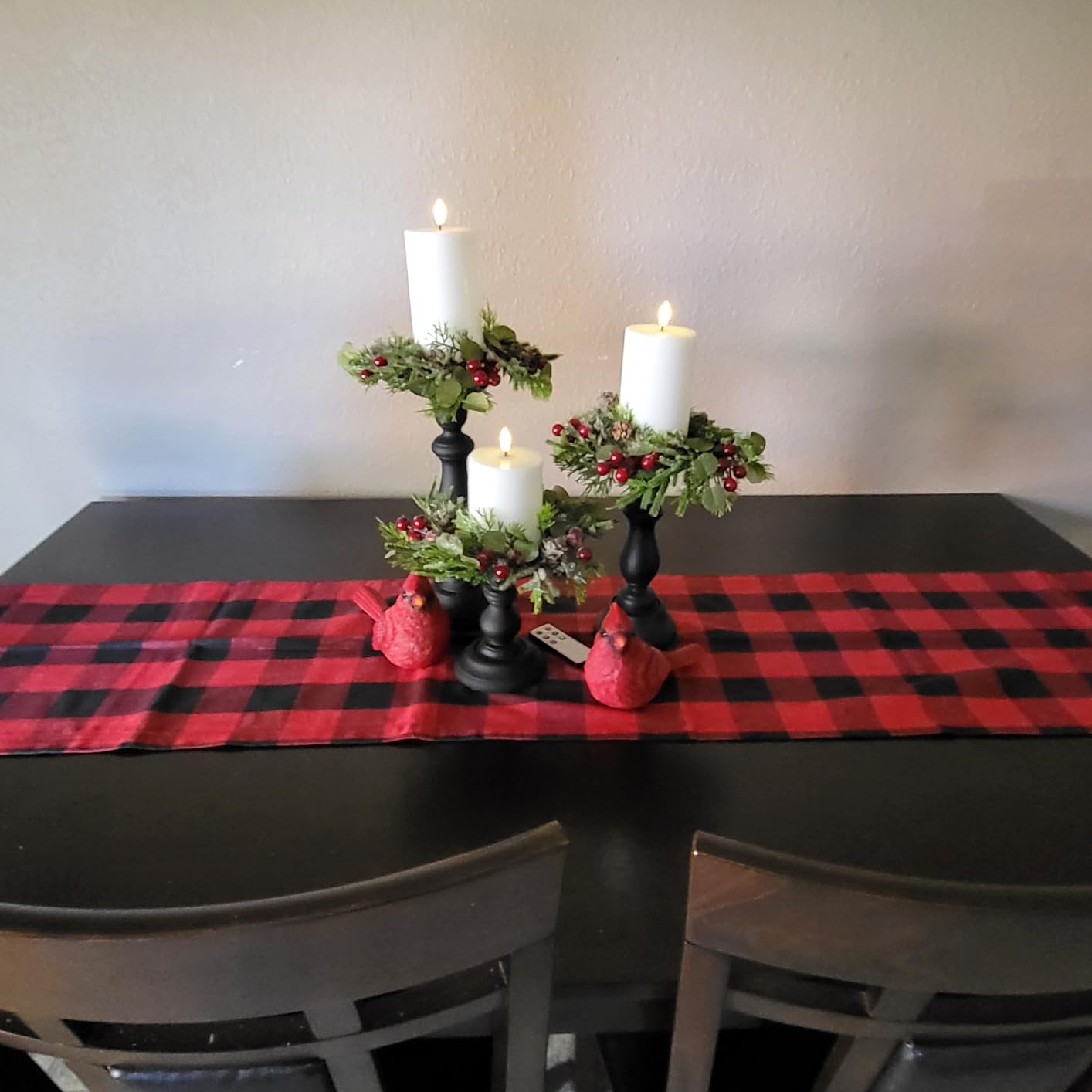 DII Buffalo Check Collection, Classic Farmhouse Table Runner, 14x72, Black & White customer photo 1