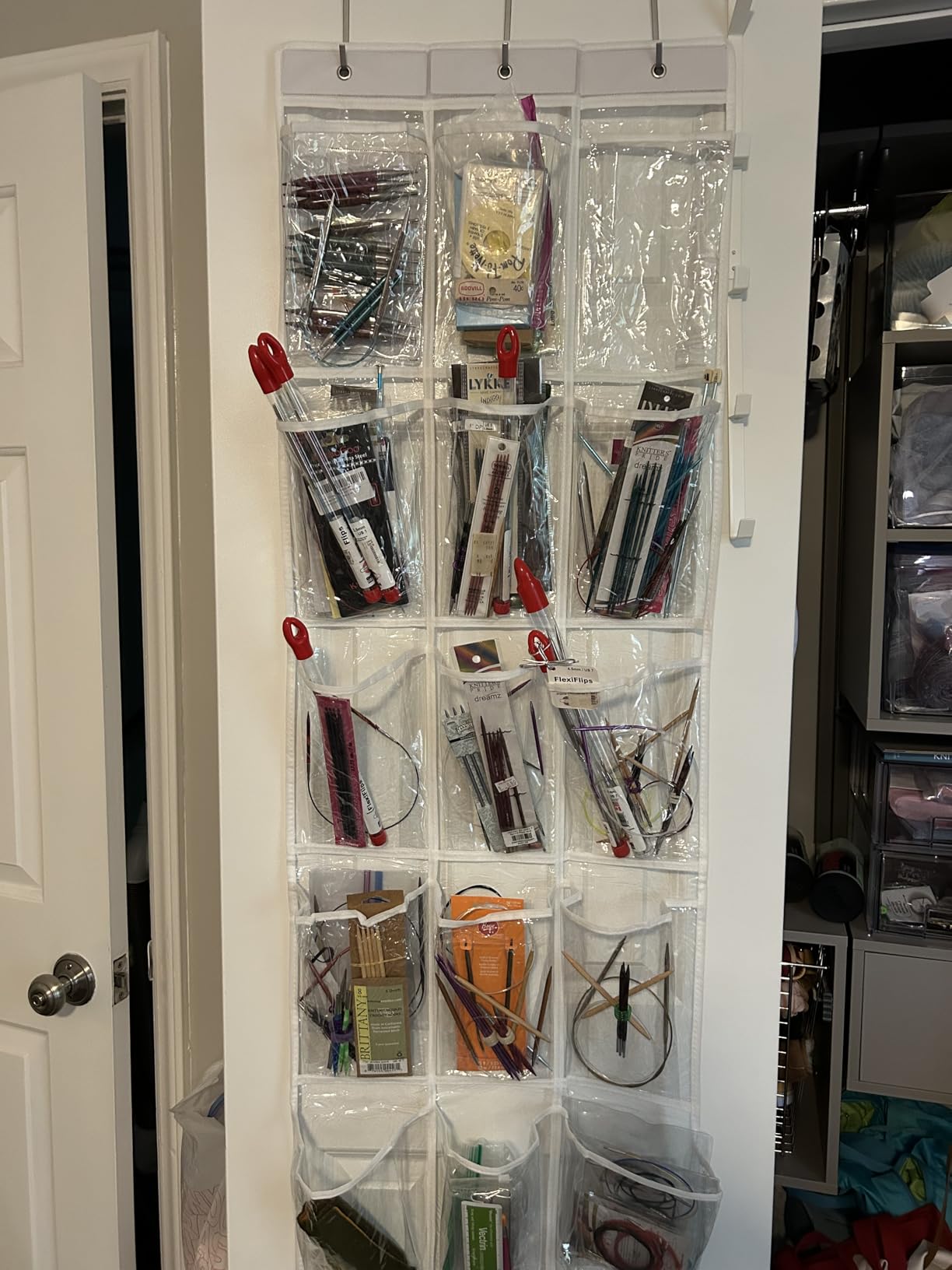 Simple Houseware 2-Pack Clear Over the Door Hanging Pantry Organizer (52