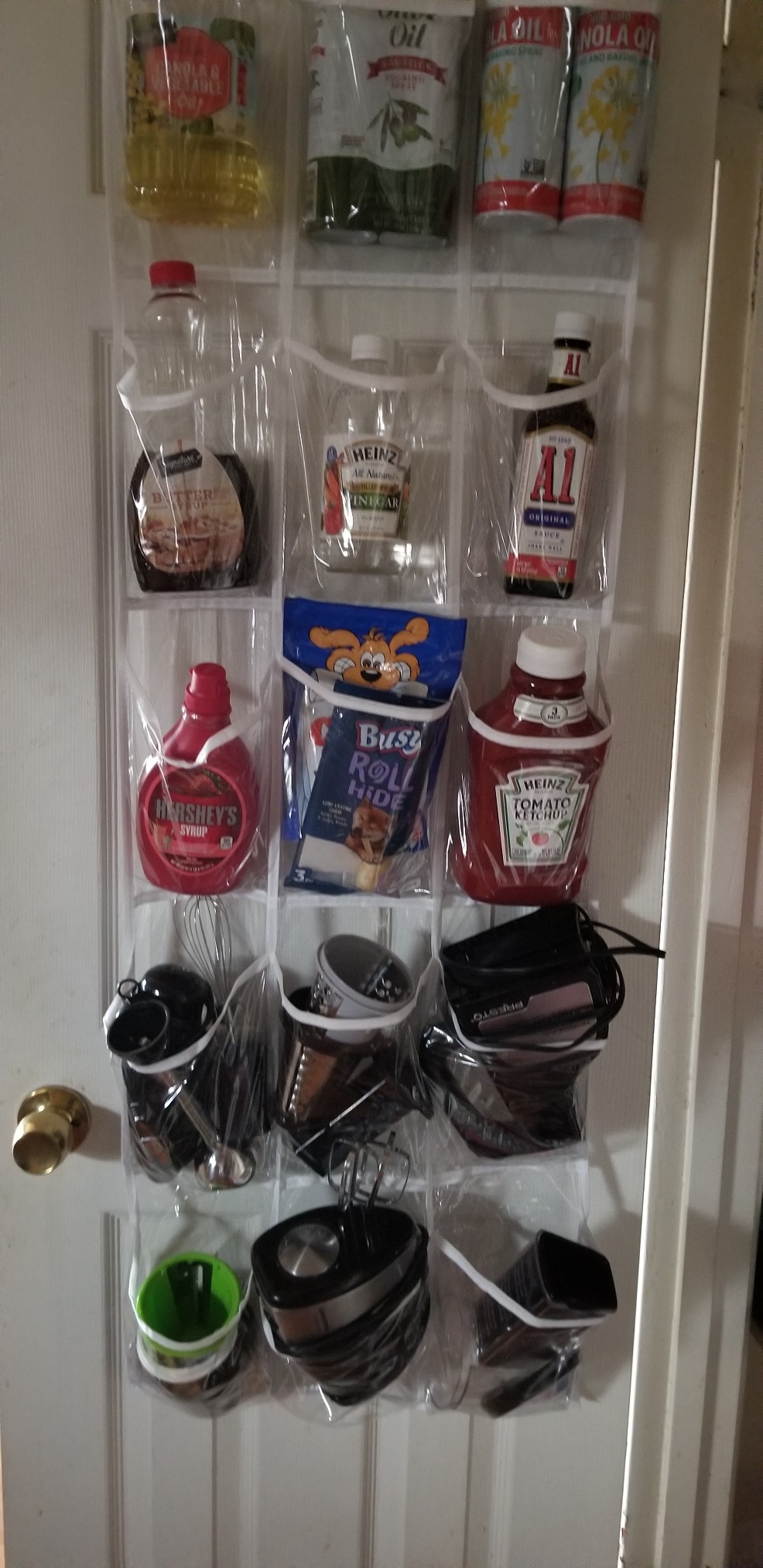 Simple Houseware 2-Pack Clear Over the Door Hanging Pantry Organizer (52