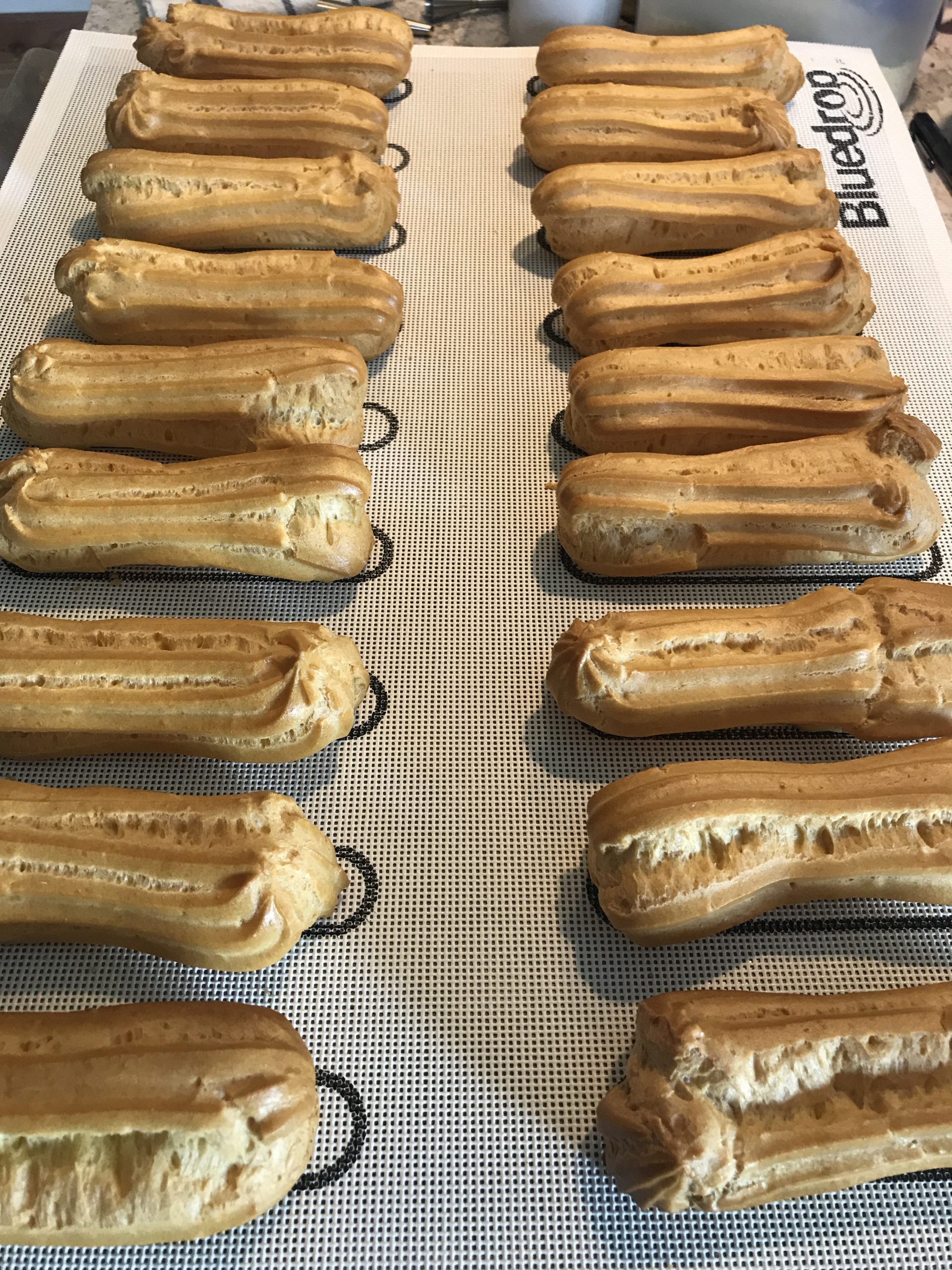 Bluedrop Eclair Baking Sheets Perforated Silicone Baking Mats For Bread Cookies Open Mesh Non Stick Oven Liner customer photo 1