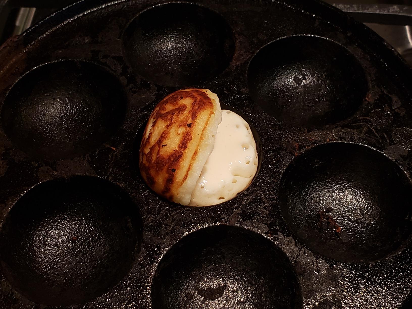 Upstreet Cast Iron Aebleskiver Pan - Ideal for Mini Pancake Mold, Cake Pop Pan, and Takoyaki Maker (Black) customer photo 1