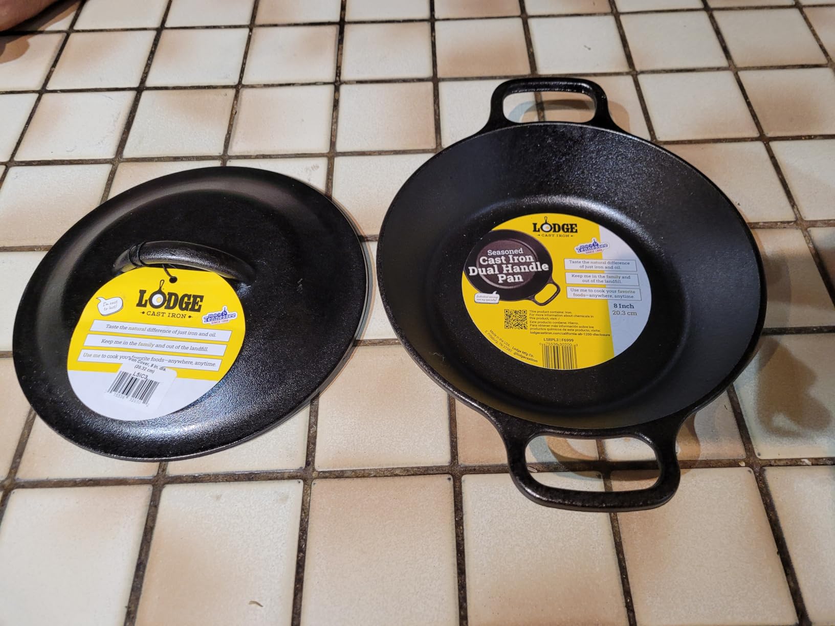 Lodge Seasoned Cast Iron Dual Handle Pan 12 Inch - Cast Iron Frying Pan - Even Heat Distribution - Oven & Stovetop Safe - PFAS-Free, Non-Toxic Cookware customer photo 2