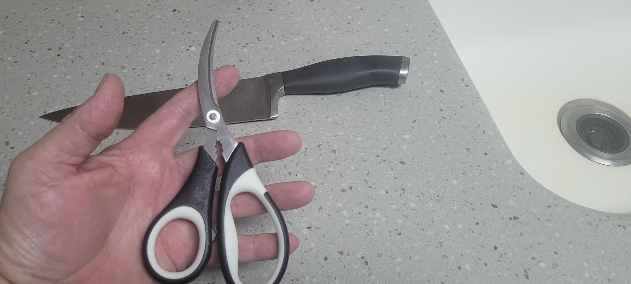 Kitchen Shears by Gidli - Liftime Replacement Warranty* - Includes Seafood Scissors As a Bonus - Heavy Duty Utility Stainless Steel All Purpose Ultra Sharp Scissors for Food/Cooking customer photo 2
