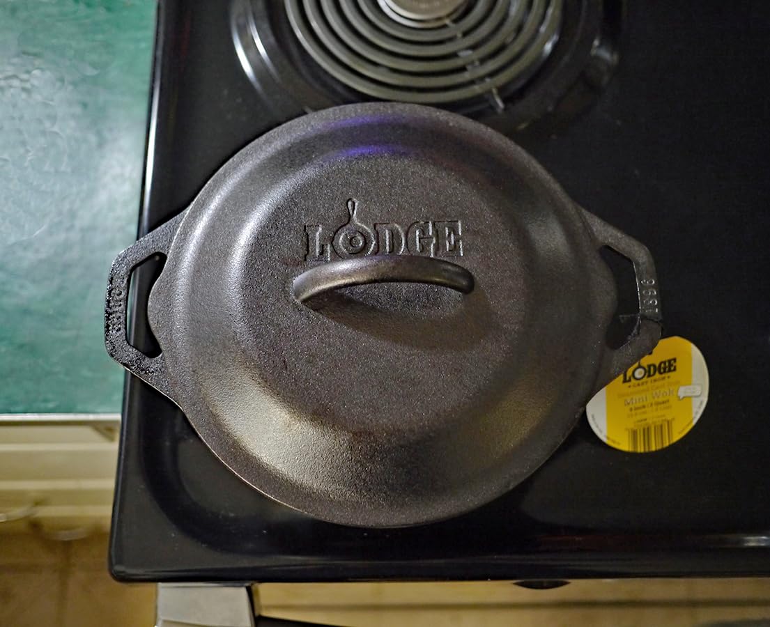 Lodge 9 Inch Cast Iron Mini Wok w/Loop Handles customer photo 1