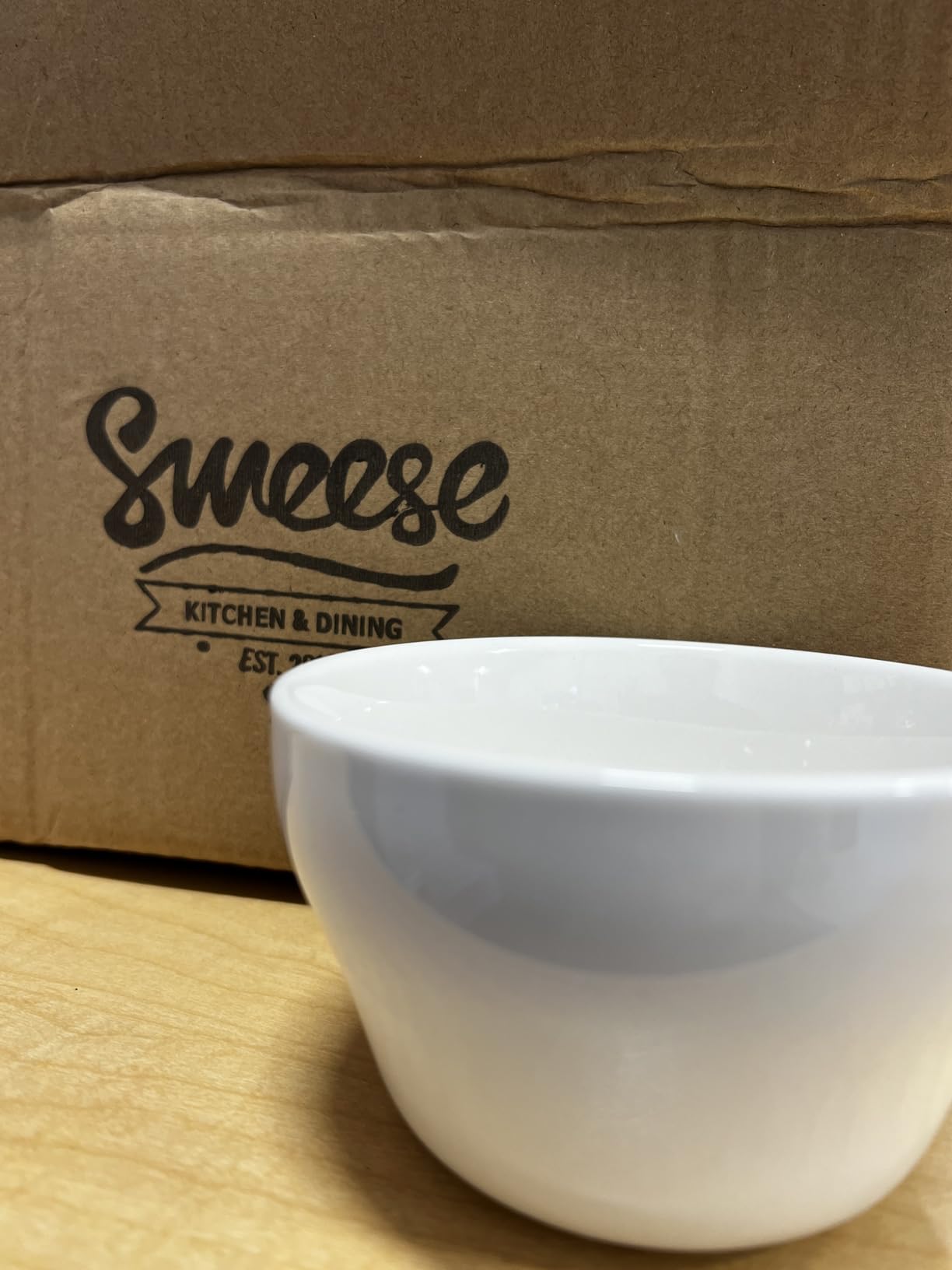 Sweese Set of 6 Porcelain Bouillon Cups, White High-Grade Durable Professional, 6.0 Count customer photo 2