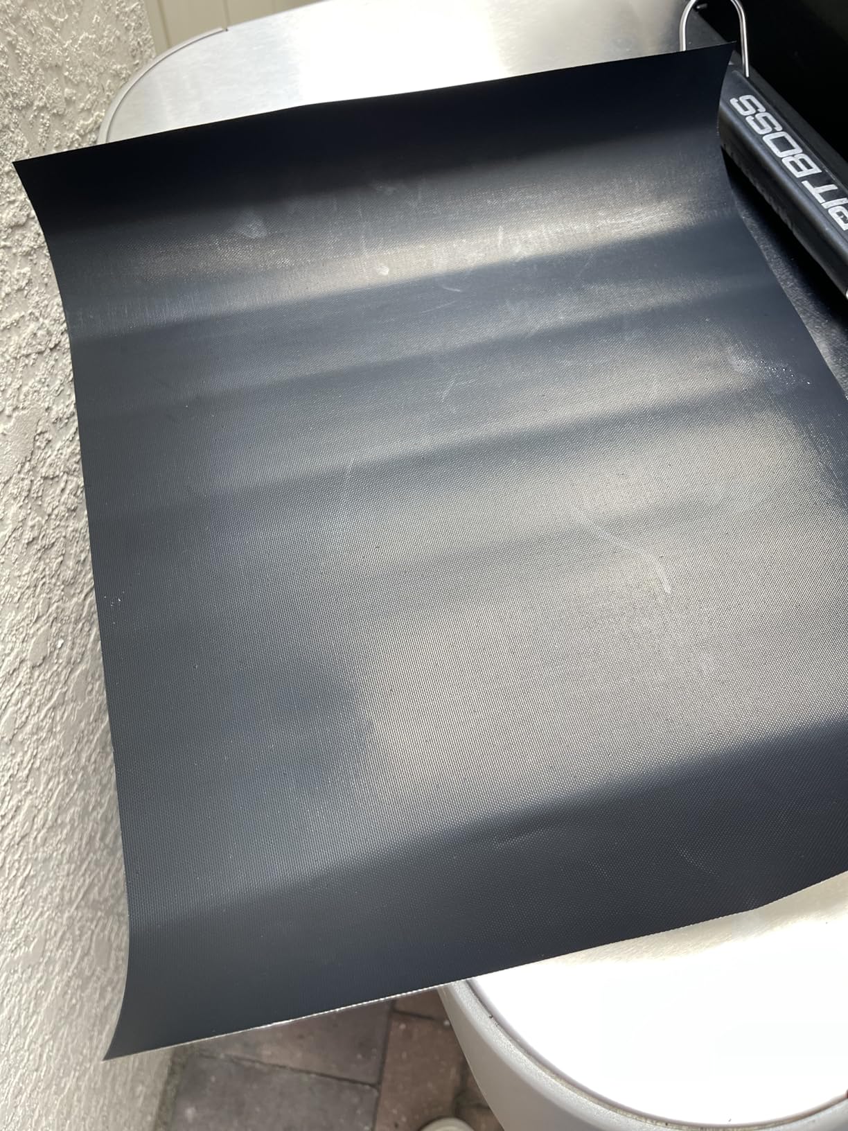 RENOOK Grill Mat Set of 6-100% Non-Stick Reusable Mats for Gas, Charcoal or Electric Grills - Easy to Clean - 15.75 x 13-Inch, Black customer photo 1