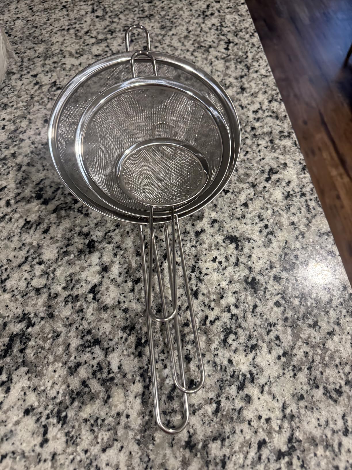 Spider Strainer Set of 3 Asian Strainer Ladle Stainless Steel Wire Skimmer Spoon with Handle for Kitchen Frying Food, Pasta, Spaghetti, Noodle-30.5cm, 32cm, 35cm customer photo 2