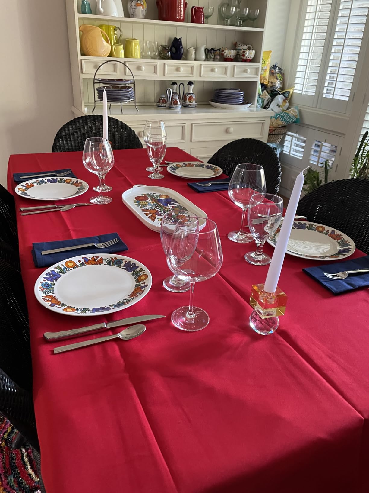 Gee Di Moda Rectangle Tablecloth - 70 x 120 Inch Ivory Table Cloth for 6 or 8 Foot Rectangle Tables - Heavy Duty Washable Fabric - for Holiday Party, Dinner, Weddings, Baby Shower & Events customer photo 2