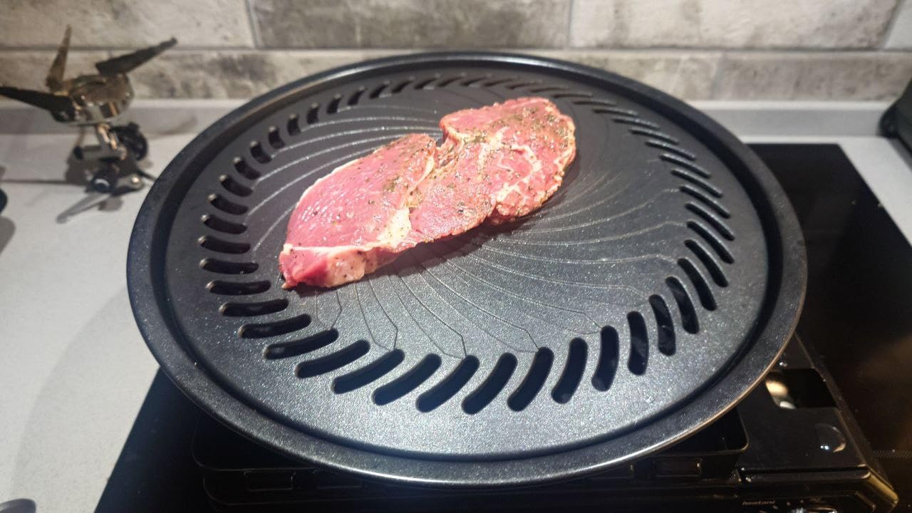 Iwatani Cb-P-YPL Korean Cookware Korean BBQ Stove Top Grill Pan customer photo 1