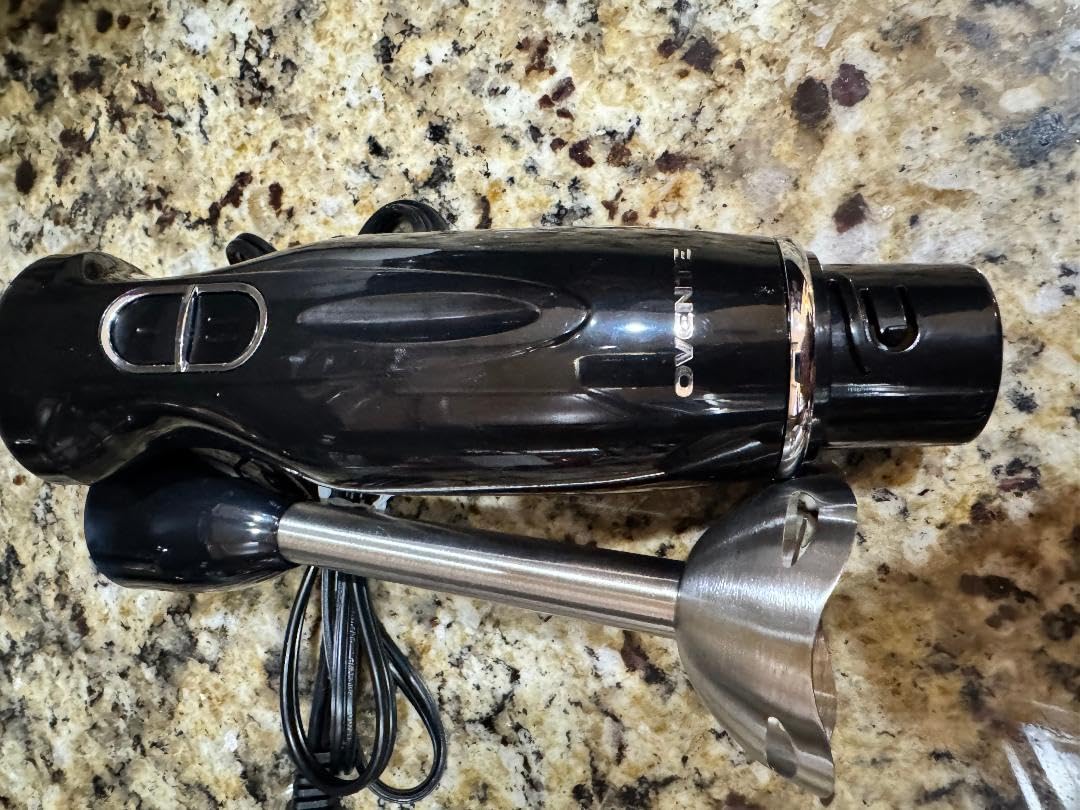OVENTE Immersion Hand Blender, 300W Corded Electric Handheld Stick Mixer with 2 Mixing Speeds and Stainless Steel Blades for Smoothies, Purees & Baby Food, Black HS560B customer photo 2