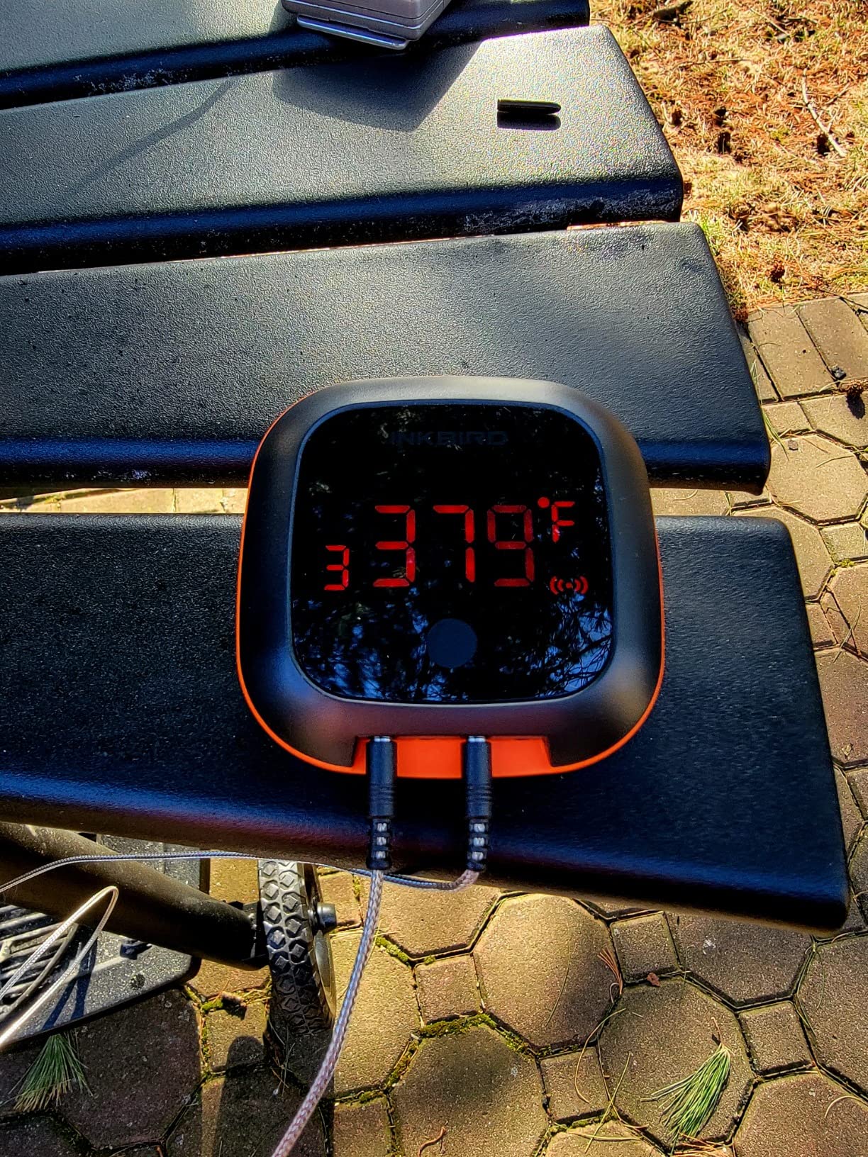 Inkbird Bluetooth Digital Wireless Meat Thermometer with 4 Probes Timer, Alarm, 150 ft Barbecue Cooking Kitchen Food Meat Thermometer for Grill BBQ Smoker, Oven, Drum customer photo 1