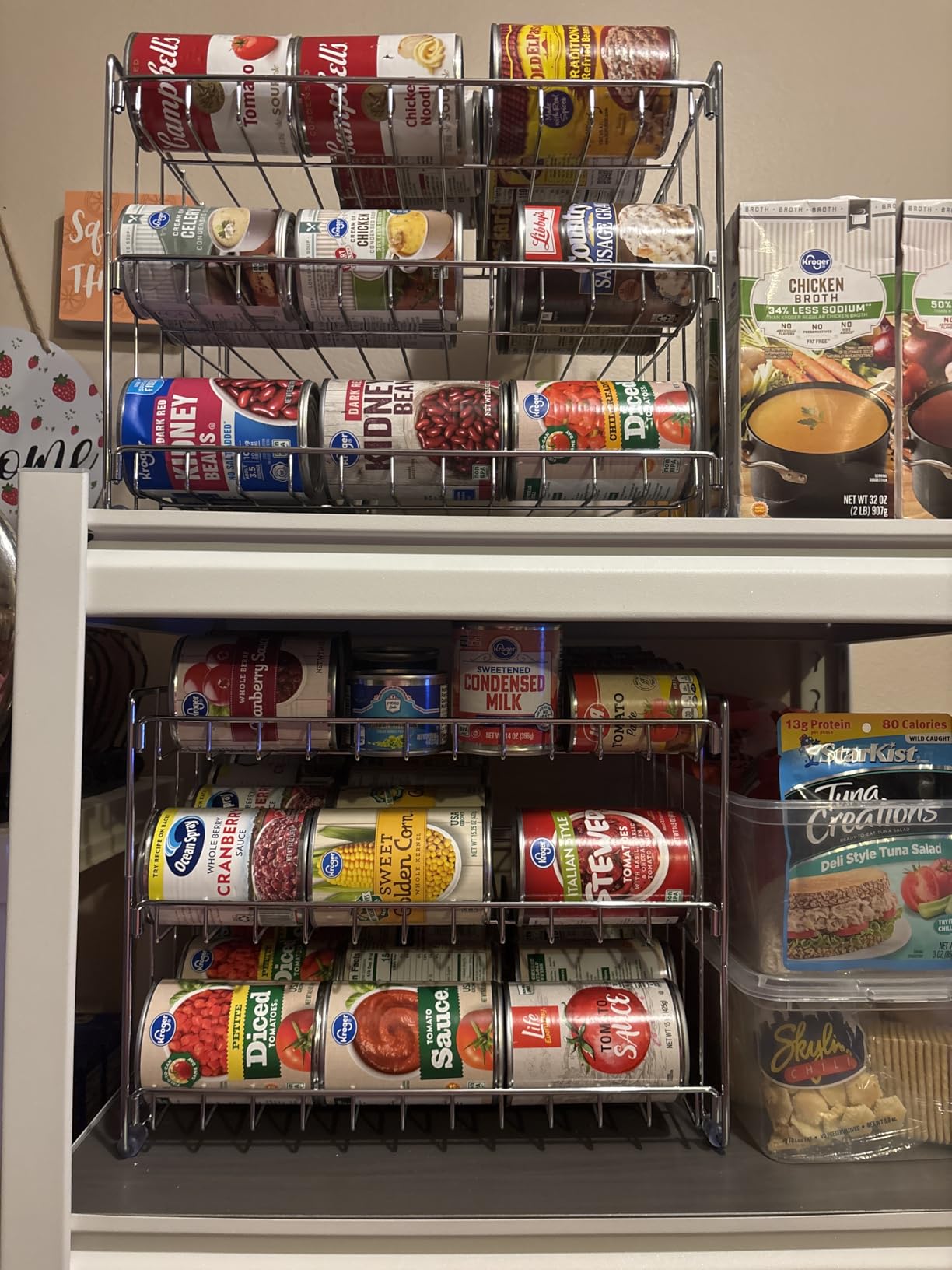 Kitchen Details 3 Tier Can Organizer | Canned Food Storage Rack | Kitchen Cabinet and Pantry Organization | Holds 36 Cans | Space Saving | Onyx customer photo 1