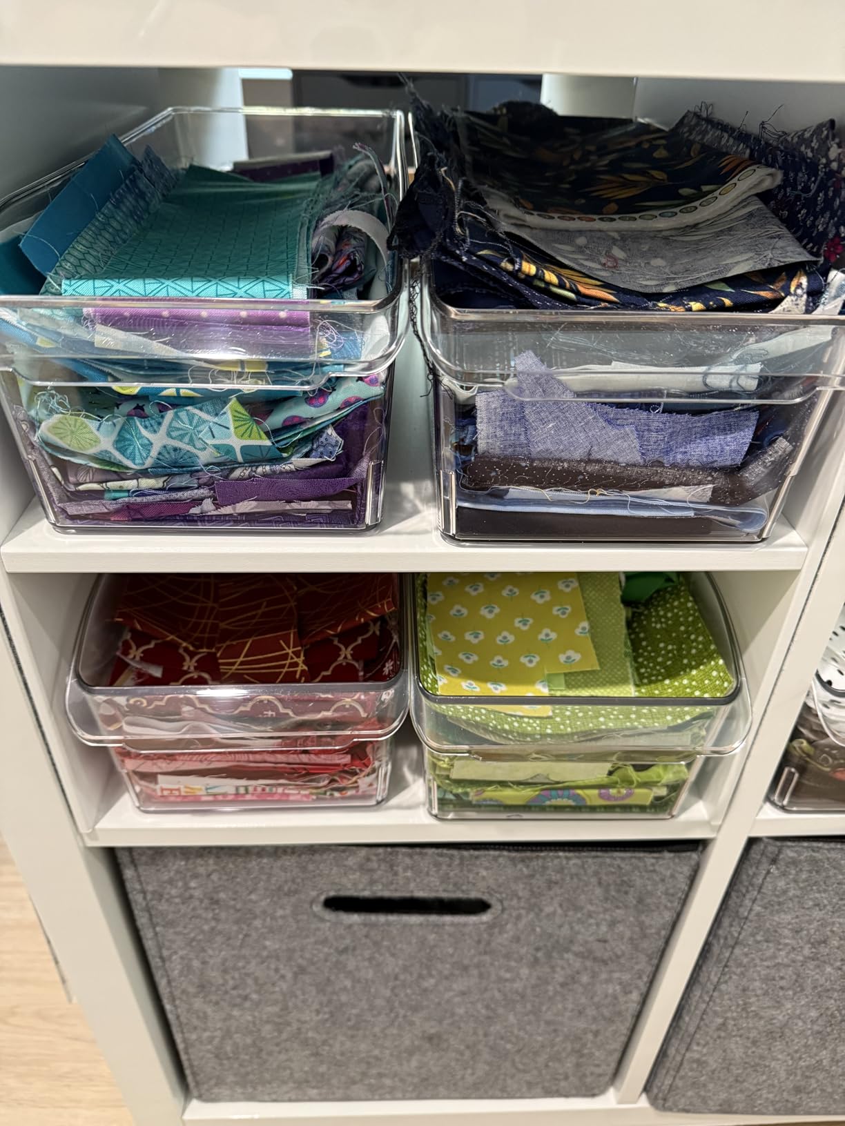 BINO | Plastic Storage Bins, Large | THE CURVE COLLECTION | Multi-Use Fridge / Freezer Organizer | Built-In Handle | BPA-Free | Pantry and Home Organization customer photo 1