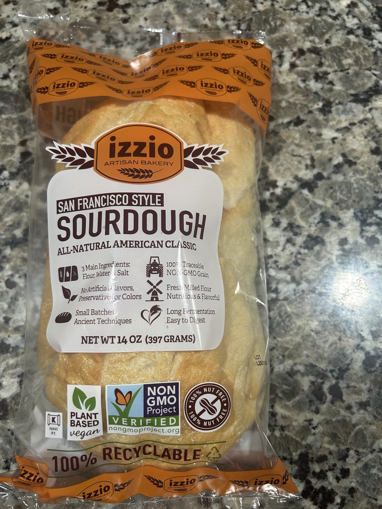 IZZIO ARTISAN BAKERY Take & Bake Sourdough Loaf, 14 Ounce (Frozen) customer photo 2