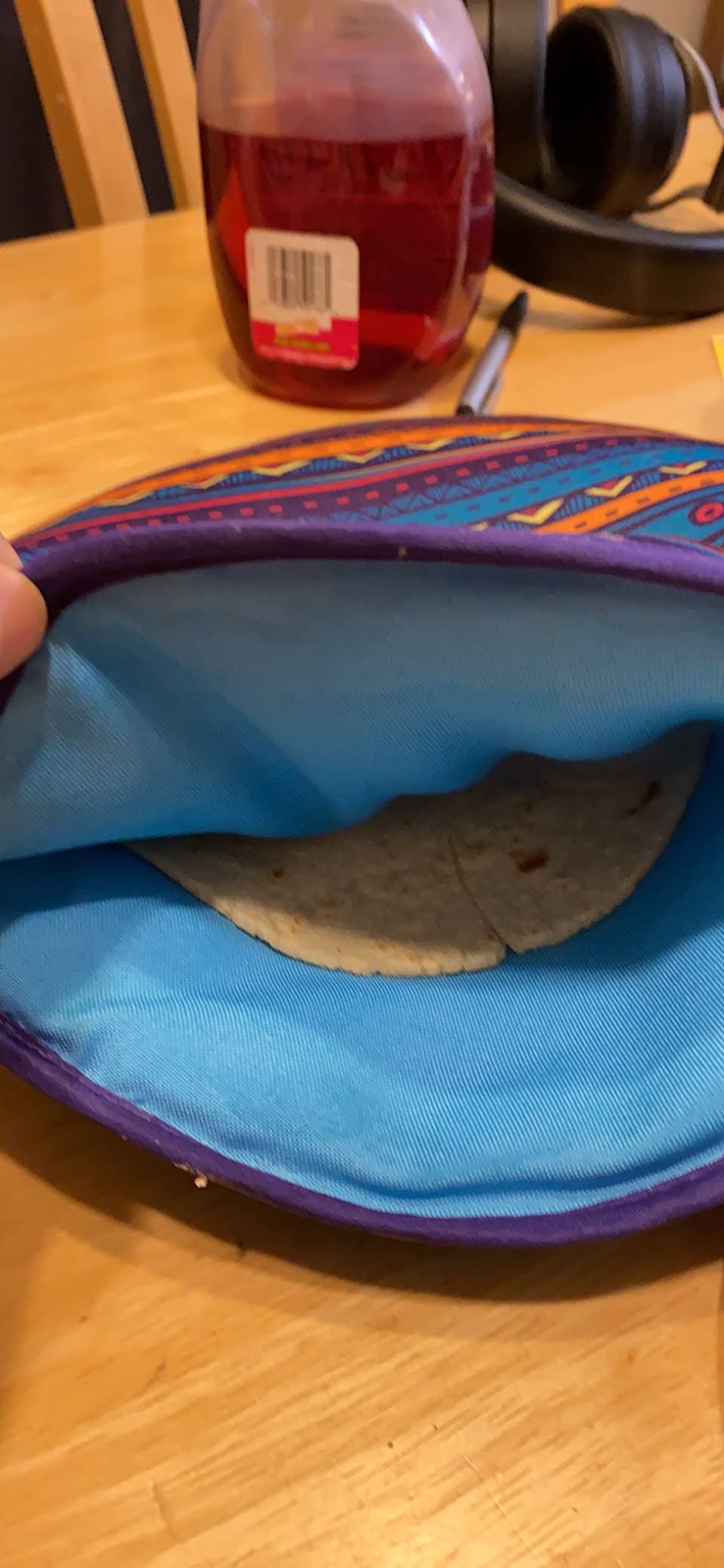 Tortilla Warmer Pouch (Multicolor, 12 Inch), Microwavable Fabric Tortilla Heater Pouch to Keep Tortillas Soft & Warm, Insulated Heat Keeper for Flour & Corn Shells, Ideal for Tacos & More by PixiPy customer photo 1