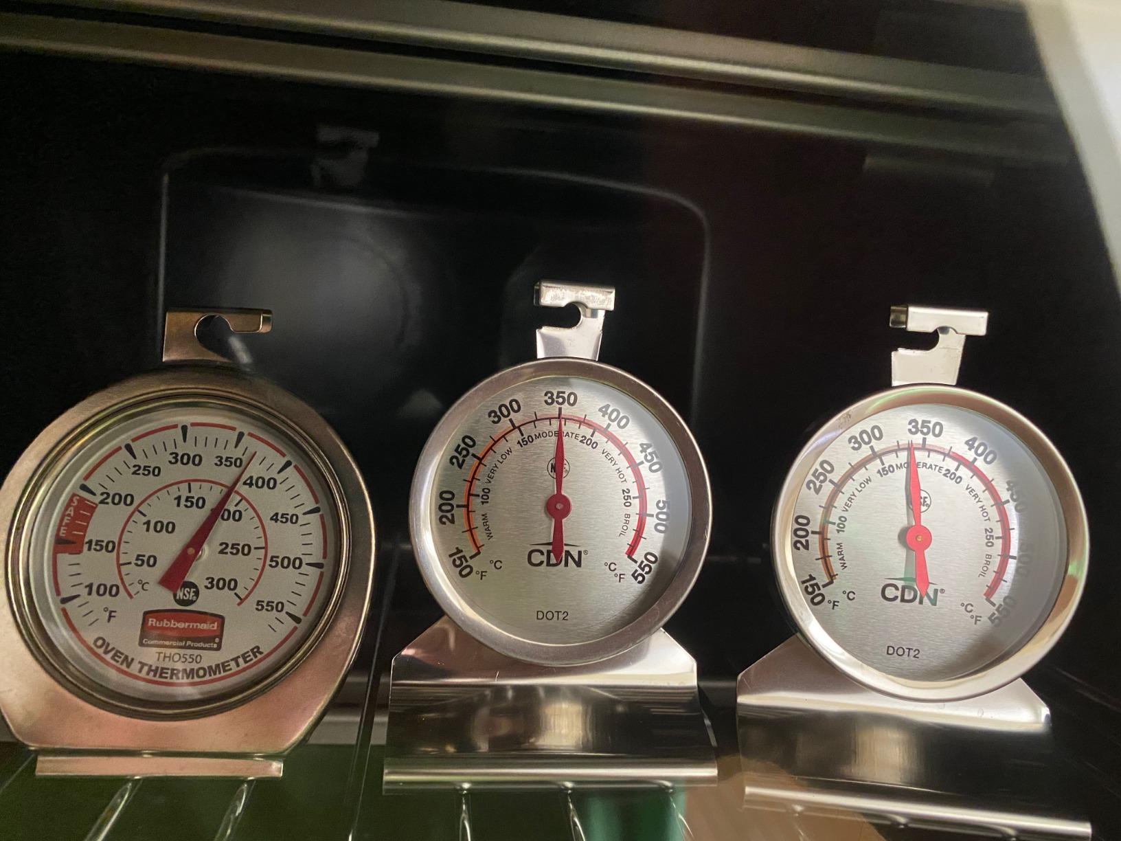 CDN DOT2 ProAccurate Oven Thermometer, The Best Oven Thermometer for Instant Read in Food Cooking. Stainless Steel For Monitoring Oven Temperatures. Large Dial. NSF Certified. customer photo 1