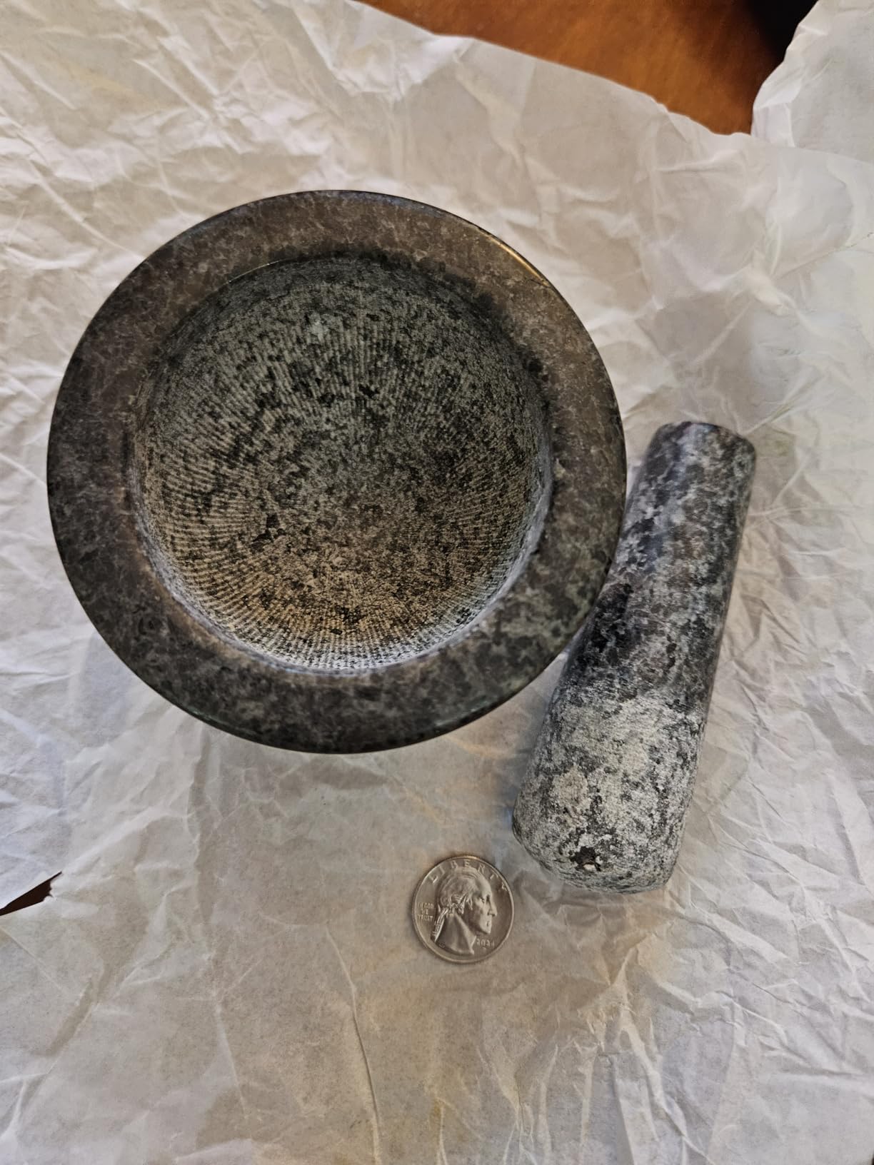 IMUSA USA Small Polished Mortar and Pestle, 3.75