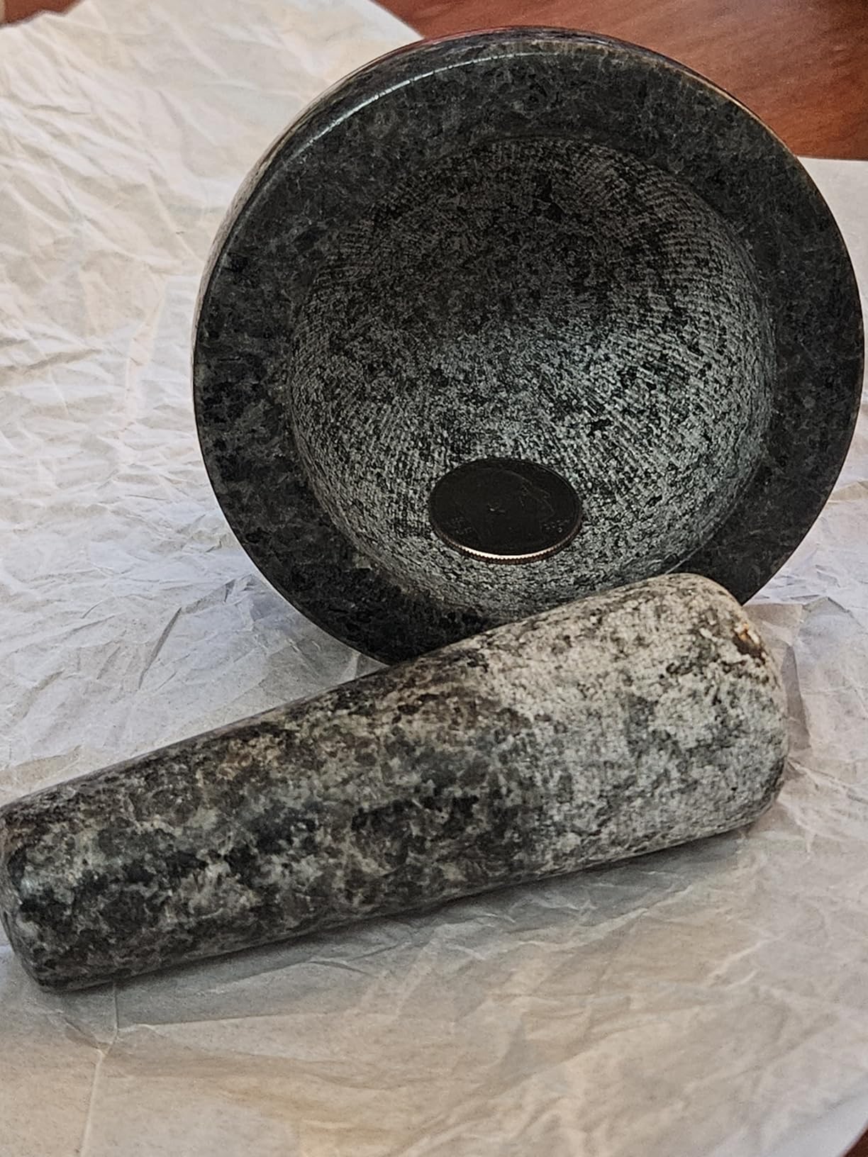 IMUSA USA Small Polished Mortar and Pestle, 3.75