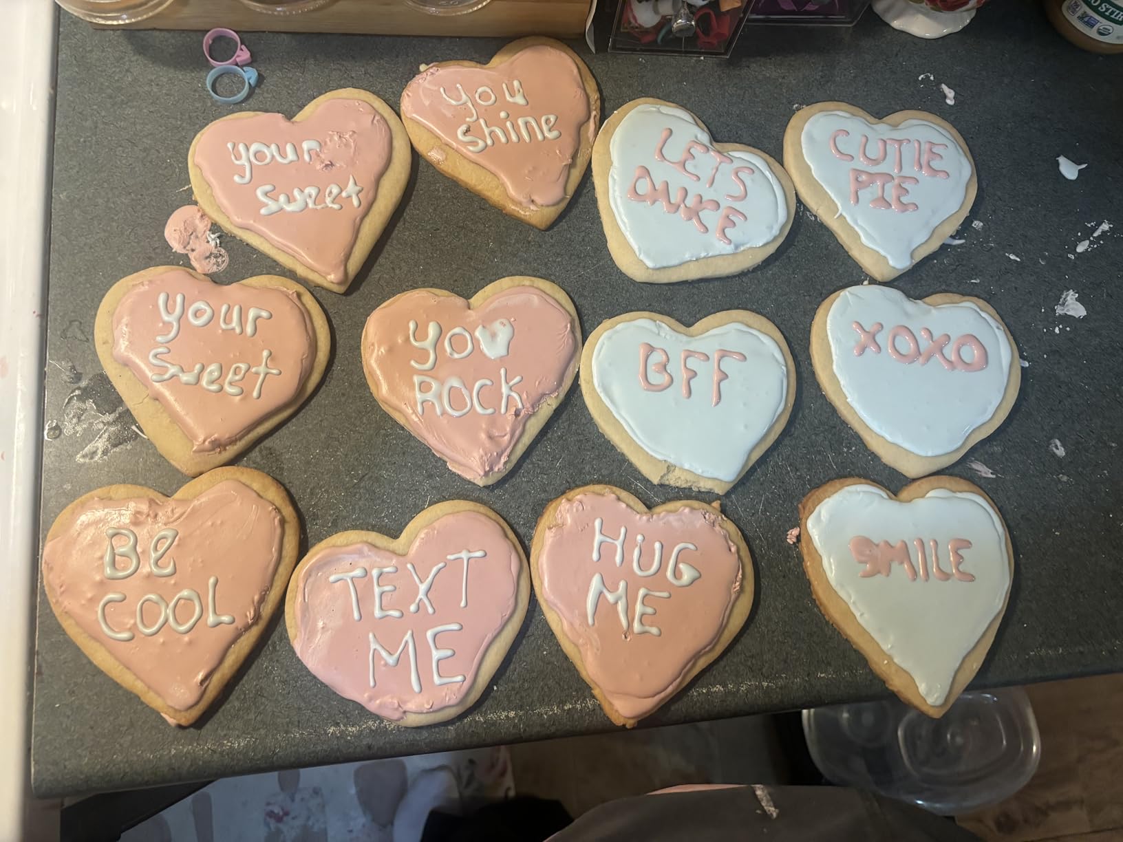 Free Hand Writer Bottles - 6 Easy Small Squeeze Bottles - 3 Each (1 and 2 Ounce) - Cookie Cutters, Cake and Baking Decoration, Food Coloring & Royal Icing Supplies for Writing (6 bottles) customer photo 2