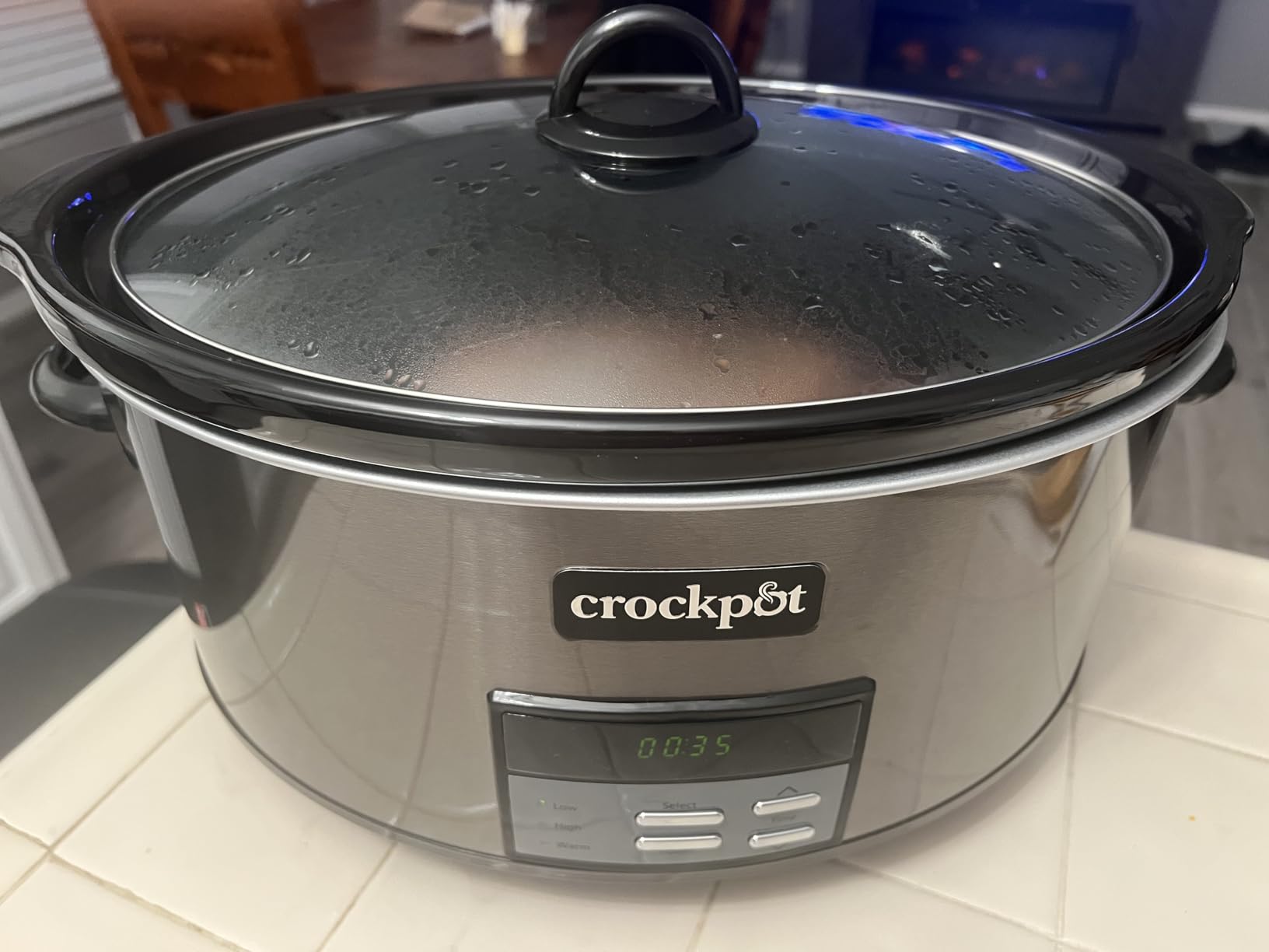 Crock-Pot Large 8-Quart Programmable Slow Cooker with Auto Warm Setting Black Stainless Steel customer photo 1