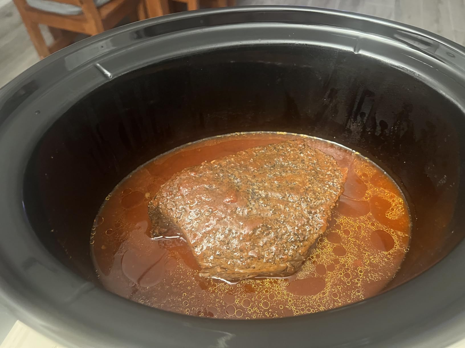 Crock-Pot Large 8-Quart Programmable Slow Cooker with Auto Warm Setting Black Stainless Steel customer photo 2