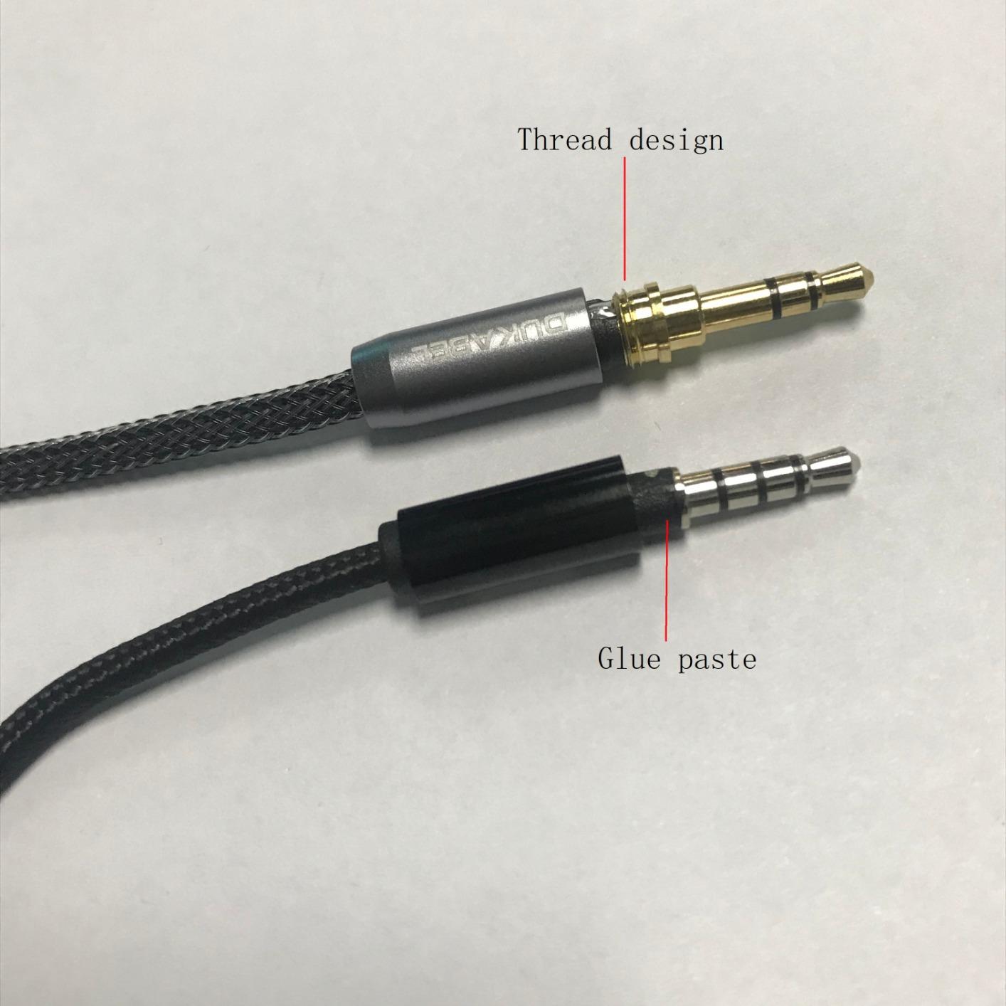 DUKABEL Top Series 3.5mm AUX Cable Lossless Audio Gold-Plated Auxiliary Audio Cable Nylon Braided Male to Male Stereo Audio Cord Car Headphones Phones Speakers Home Stereos (4 Feet (1.2 Meters)) customer photo 1
