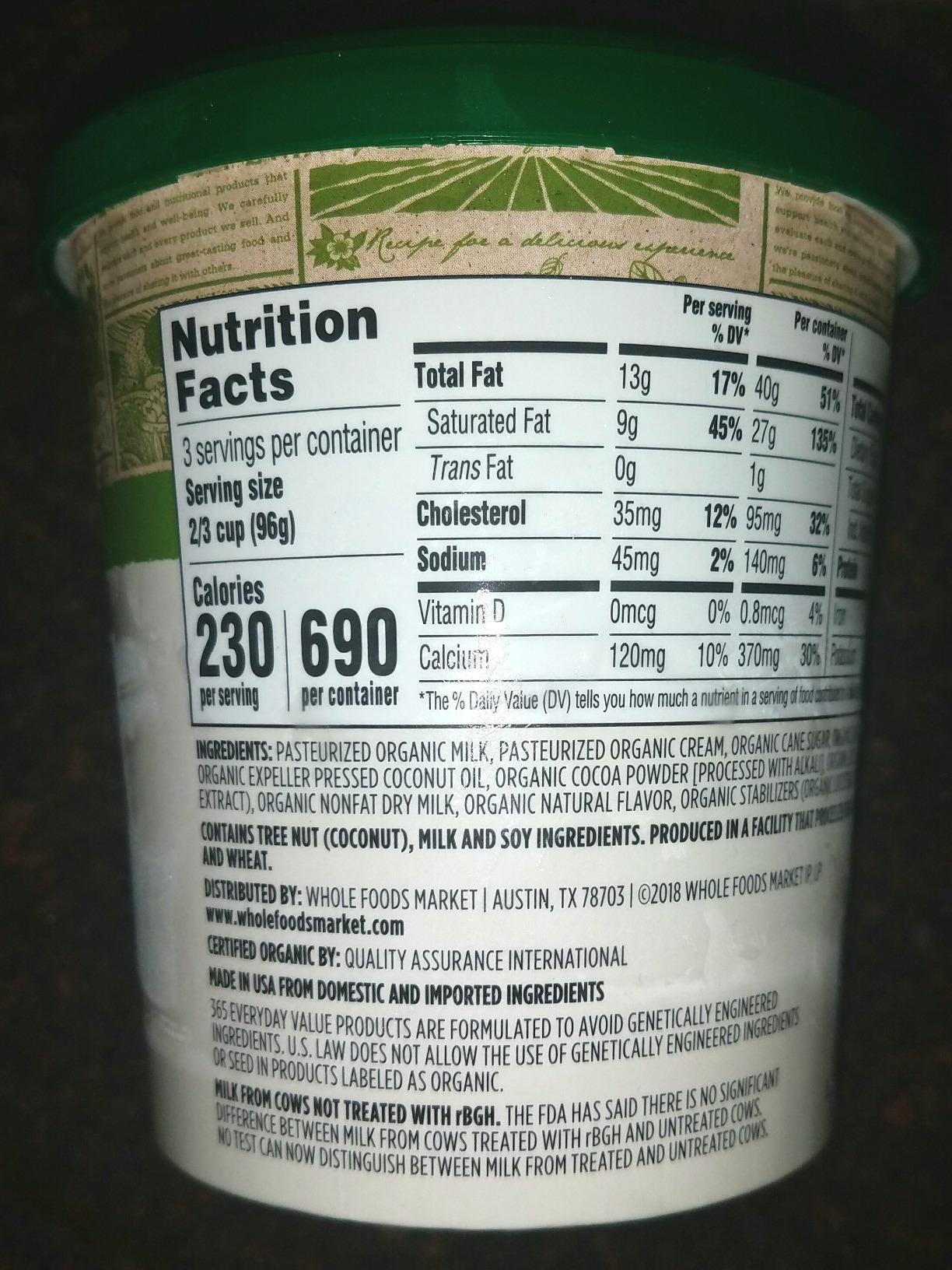 365 by Whole Foods Market, Organic Mint Chip Ice Cream, 1 pint customer photo 2