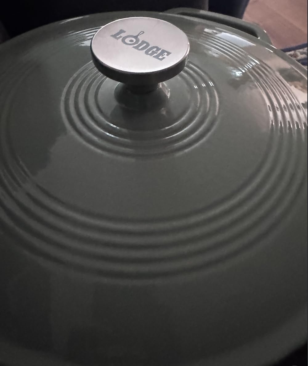 Lodge Essential Enamel Braiser 3.6 Quart - Oyster White customer photo 2