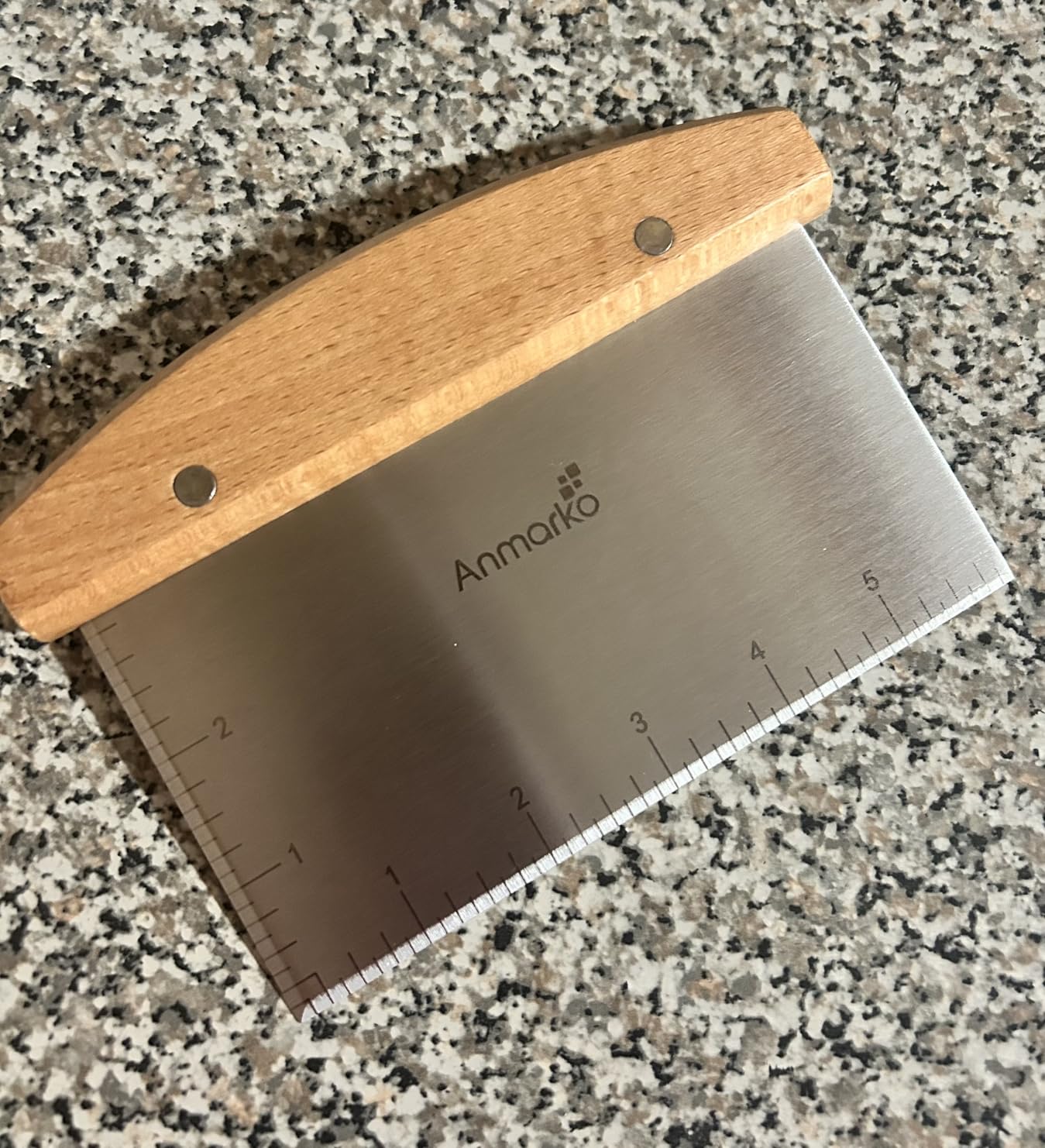 Dough Cutter for Bread and Pizza Dough - Stainless Steel Metal Griddle Scraper Chopper - Multipurpose Bench Scraper Kitchen Utensil for Flat Top Griddle - Commercial Quality customer photo 2