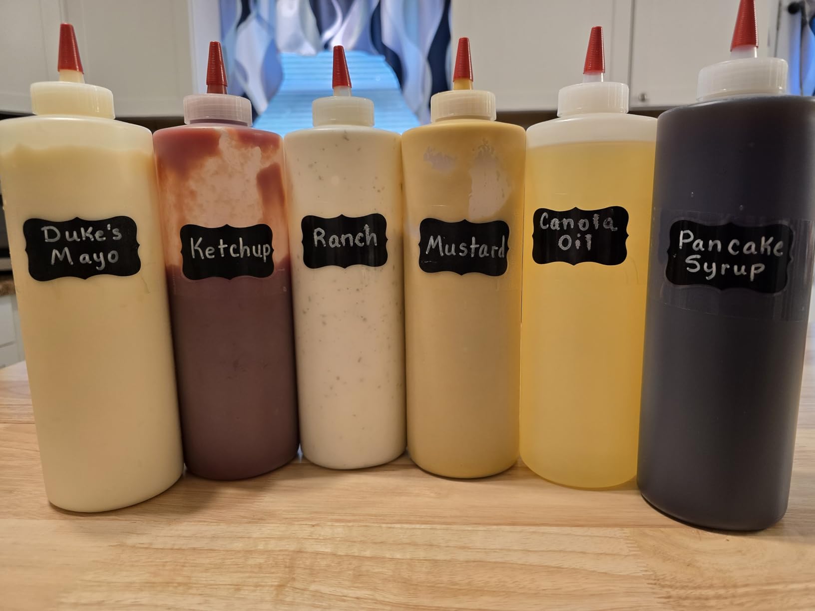 Bellemain 6-Pack Condiment Squeeze Bottles for Sauces - Includes Funnel, Erasable Marker & Reusable Labels, Perfect for Salad Dressings, Liquids, and Ketchup, Durable Plastic 16 oz Bottles customer photo 2